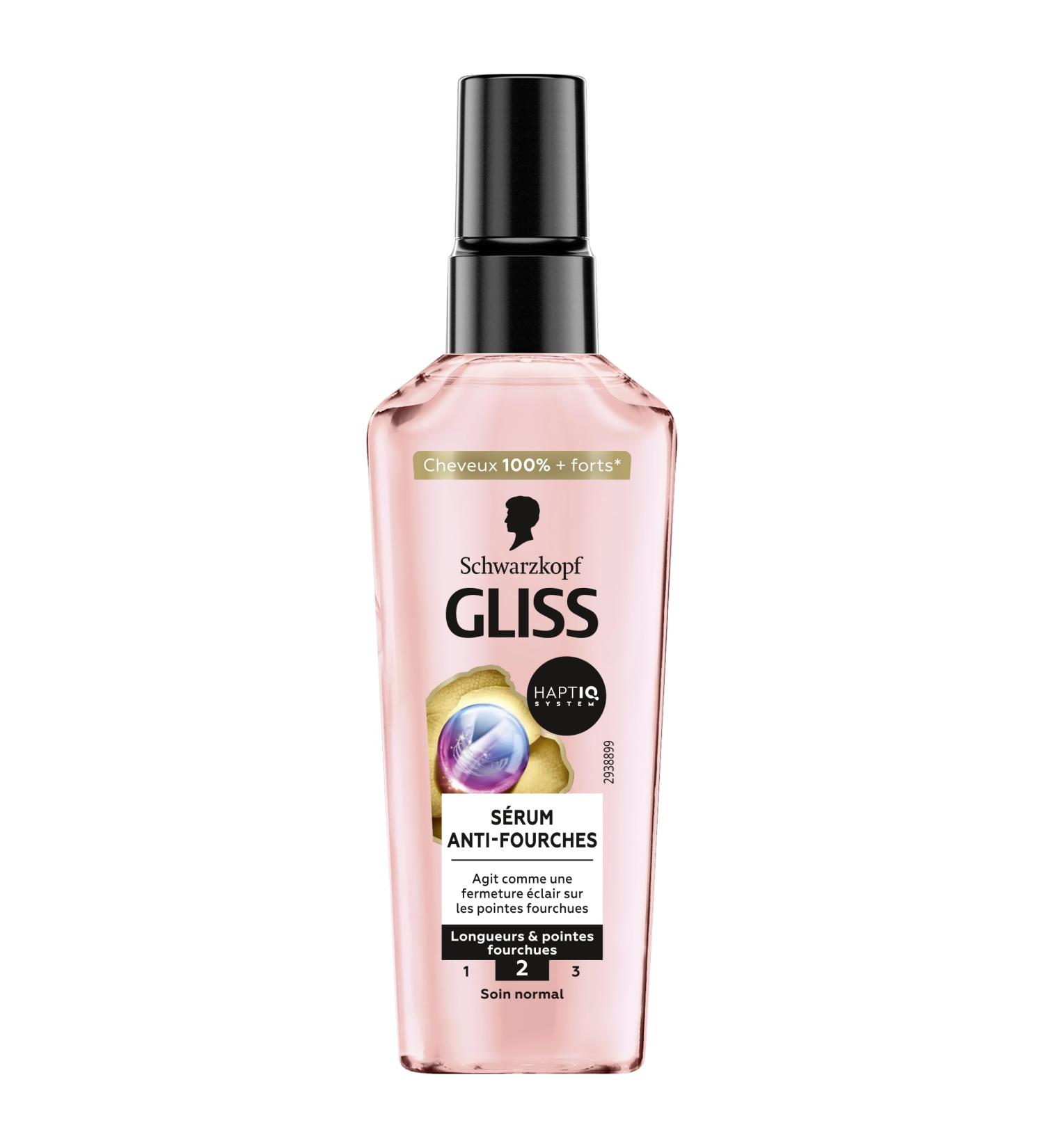 Schwarzkopf - GLISS - Anti-Split Ends Serum - Strengthens Hair Structure - Provides Resistance & Nutrition - Haptiq System - Lengths & Split Ends - 100% Stronger Hair - Normal Care - 75ml - Buy Online on GoSupps.com