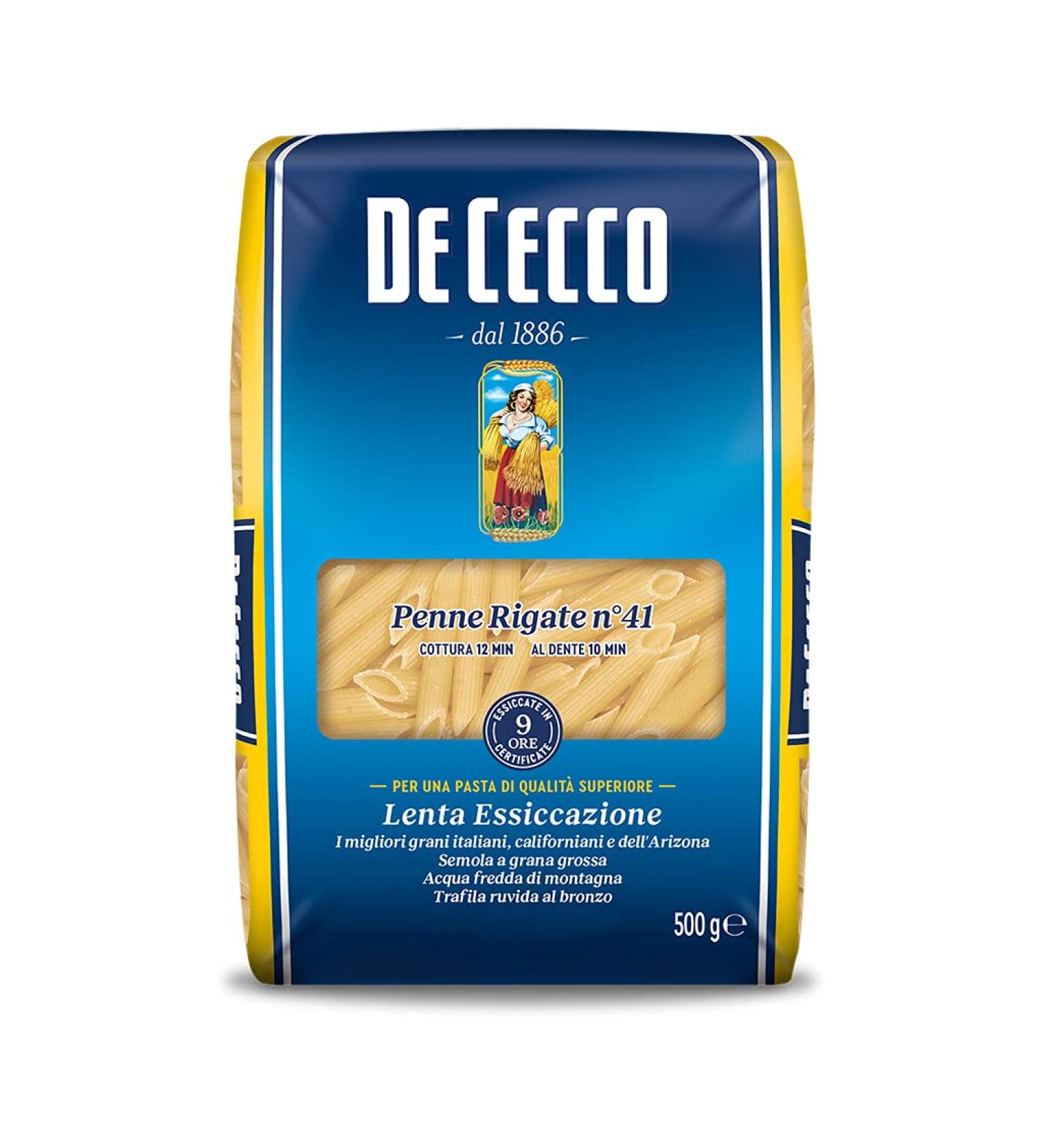  De Cecco De Cecco Rigate Pens - 1 box of 1000g - Pack of 6  - Buy Online on GoSupps.com