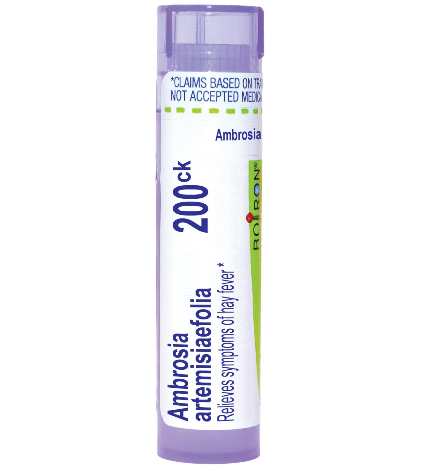 Boiron Ambrosia Artemisiaefolia 200CK - Homeopathic Ragweed Allergy Relief - 80 Pellets | International Shipping Available - Buy Online on GoSupps.com