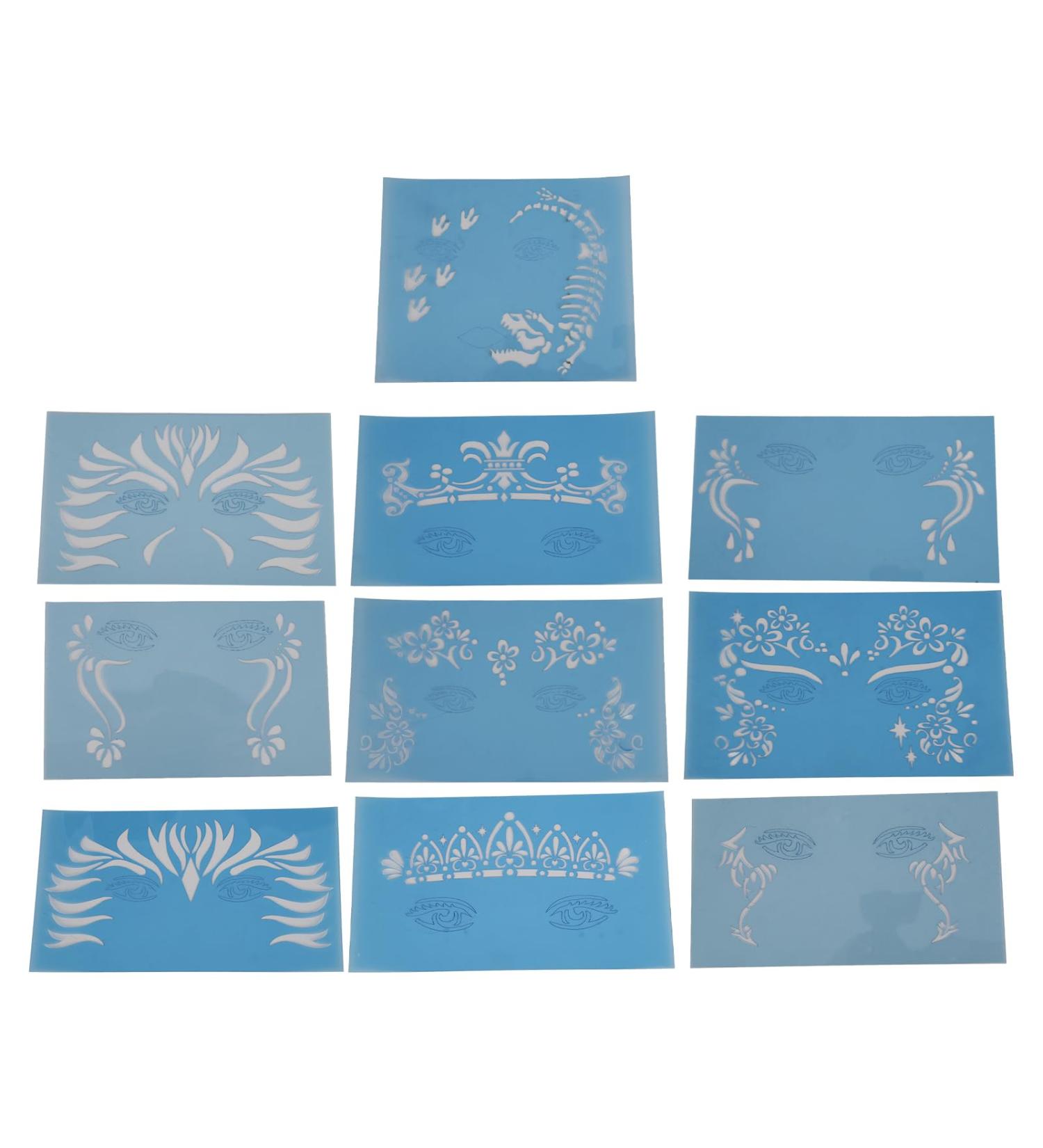 Easy-to-Use Face Painting Template Kit - Non-Toxic Festival Makeup for Stage & Model Appearances - Shop Internationally - Buy Online on GoSupps.com