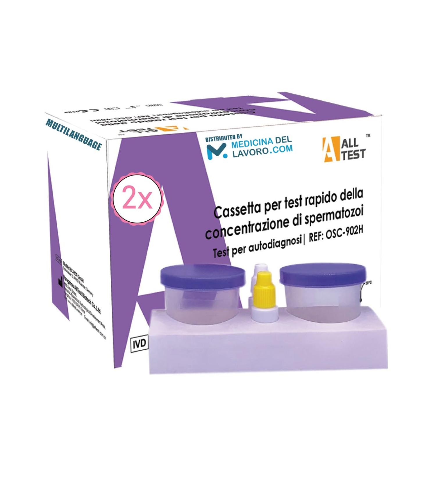 Male Sperm Fertility Test - Quick Results in 5-10 Min | 98% Accurate | 2 Tests | MedicinadellAvoro.com - Buy Online on GoSupps.com