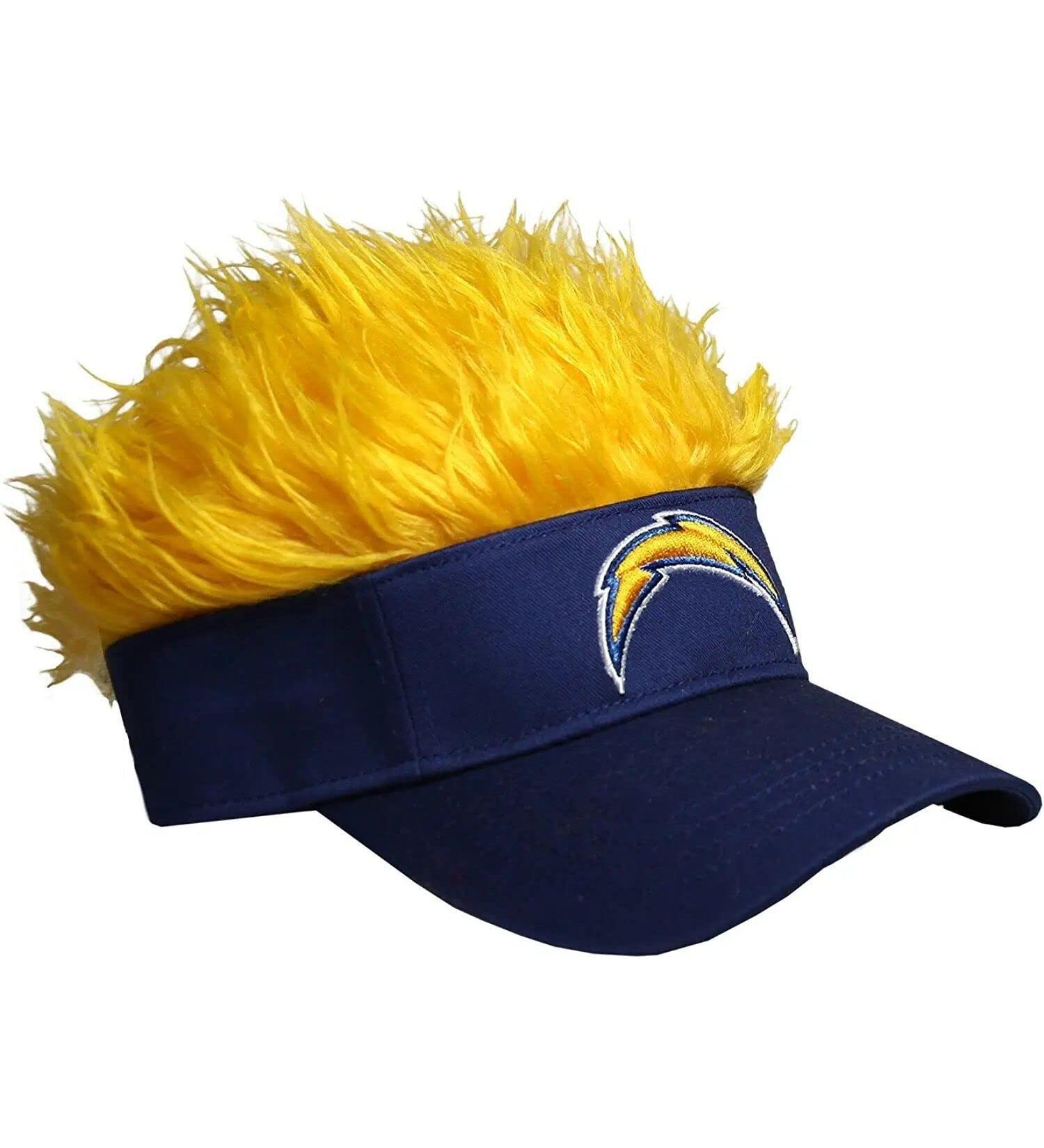 Reebok Los Angeles Chargers Fan Hair Visor Cap - NFL Golf Hat | One Size Fandom Gear - Buy Online on GoSupps.com