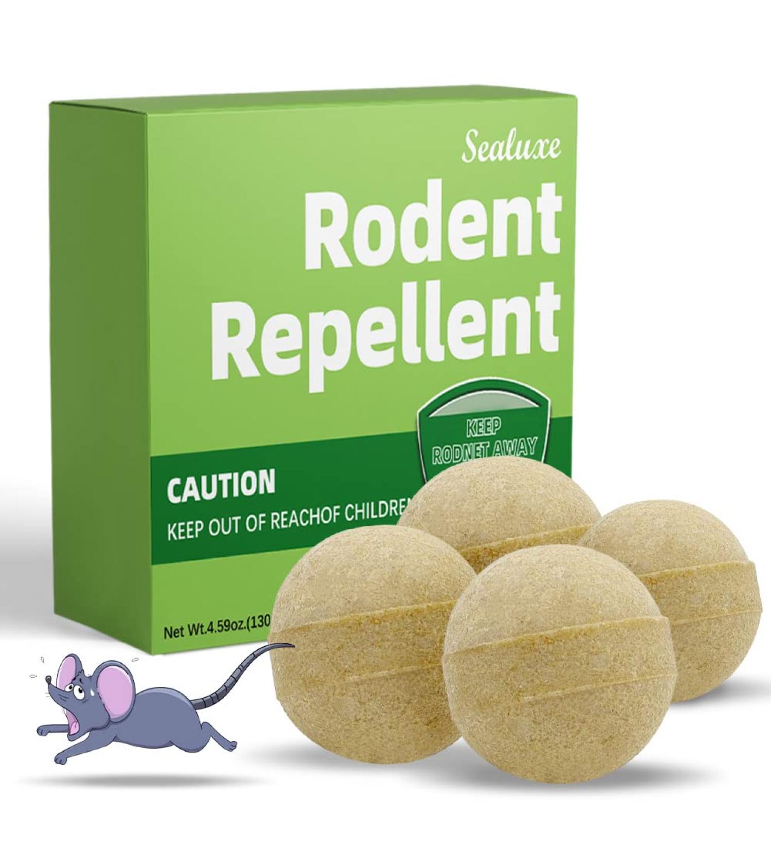 Whemoalus Rodent Repellent Balls SEALUXE Pack of 4 Mouse Repellent Rat Repellent Rats Deterrent Indoor Mint Mice Repellent Peppermint Oil to Repel Mice and Rats - Buy Online on GoSupps.com