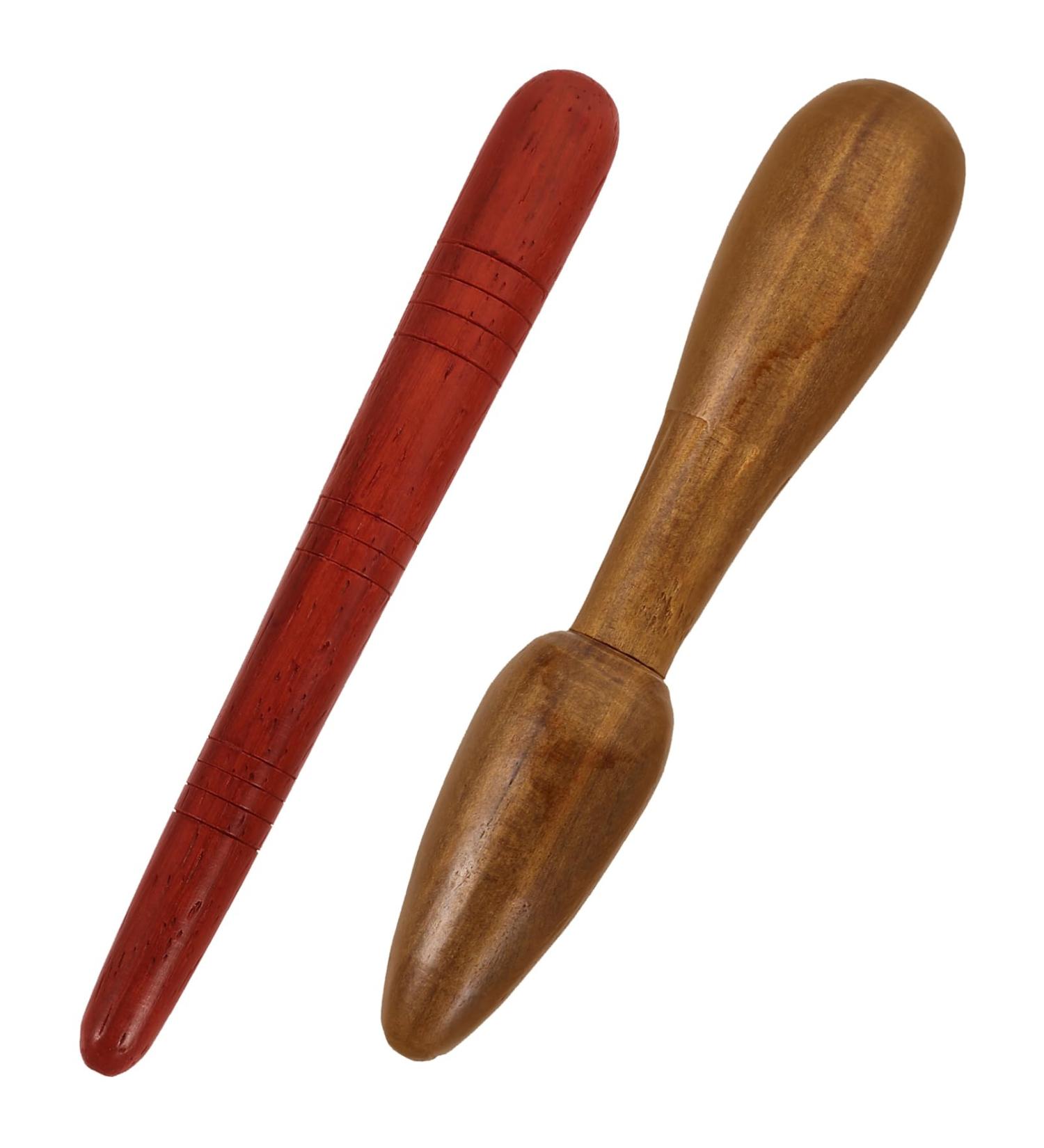 Minkissy 4-Piece Wood Massage Tools Set | Thai Foot & Hand Massage Devices | Reflexology & Relaxation Rollers - Buy Online on GoSupps.com