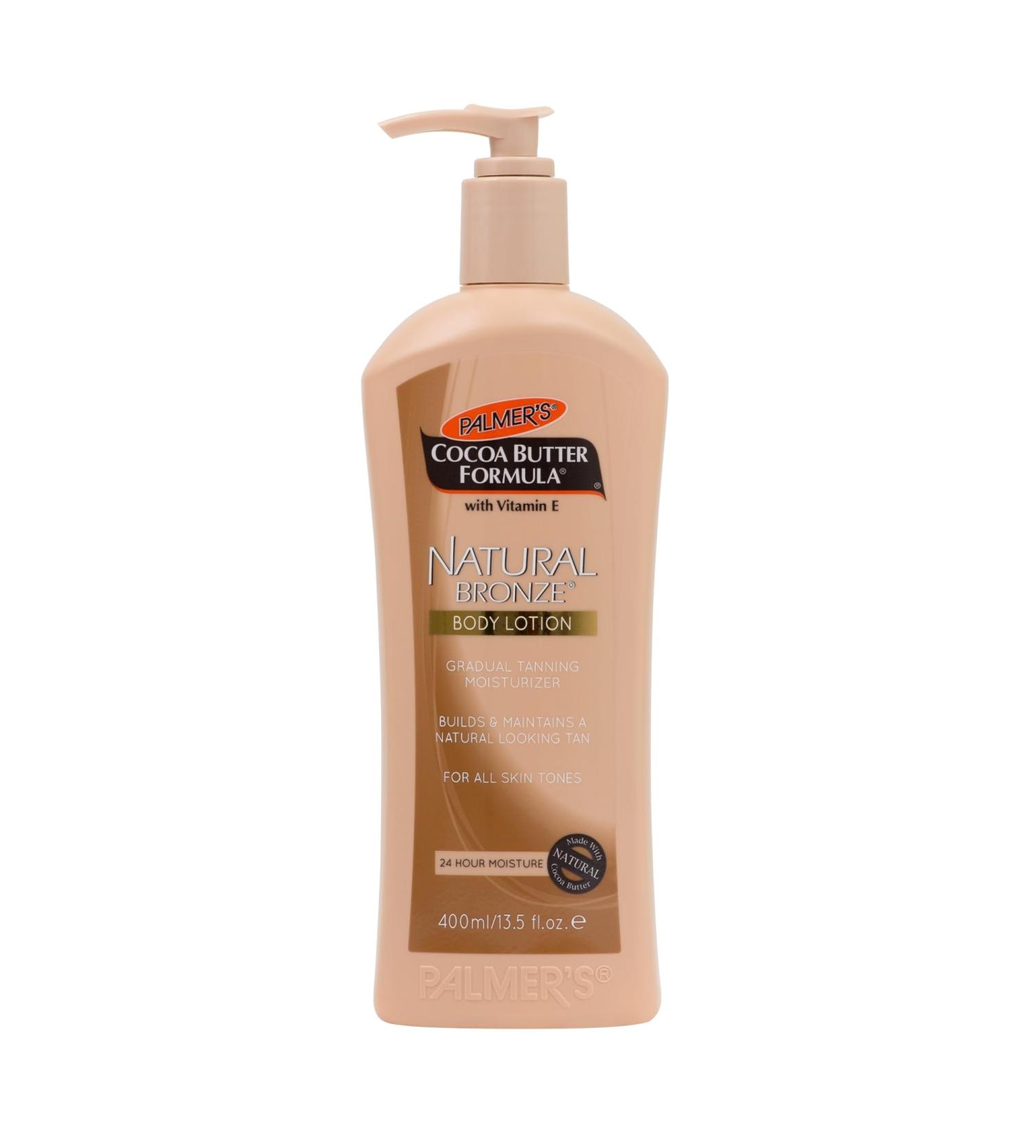 Palmer's Natural Bronze Gradual Tanning 400ml - Cocoa Butter for Flawless Tan | International Shipping Available - Buy Online on GoSupps.com
