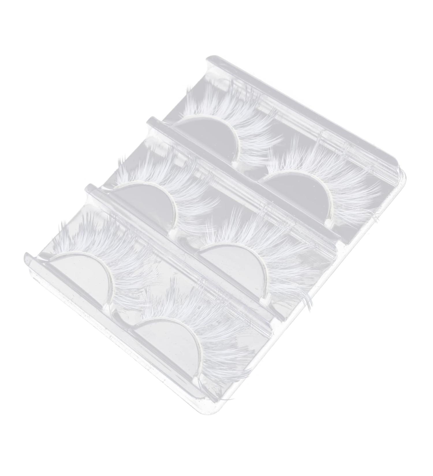 Didiseaon 3 Pairs White Eyelashes Fluffy White Lashes Wispy Fluffy False Lashes Reusable Cosplay False Lashes Halloween for Eyes Faux Lashes 3d False Eyelashes Prom Imitation - Buy Online on GoSupps.com