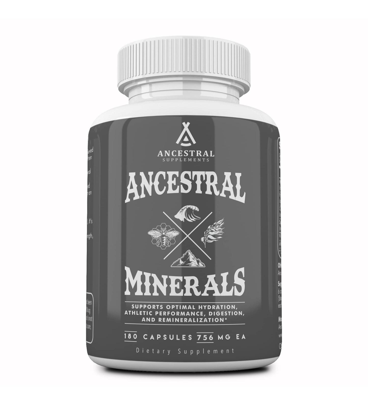 Ancestral Minerals & Electrolytes: Optimal Hydration, Athletic Performance, Digestion - 30 Day Supply - Buy Online on GoSupps.com