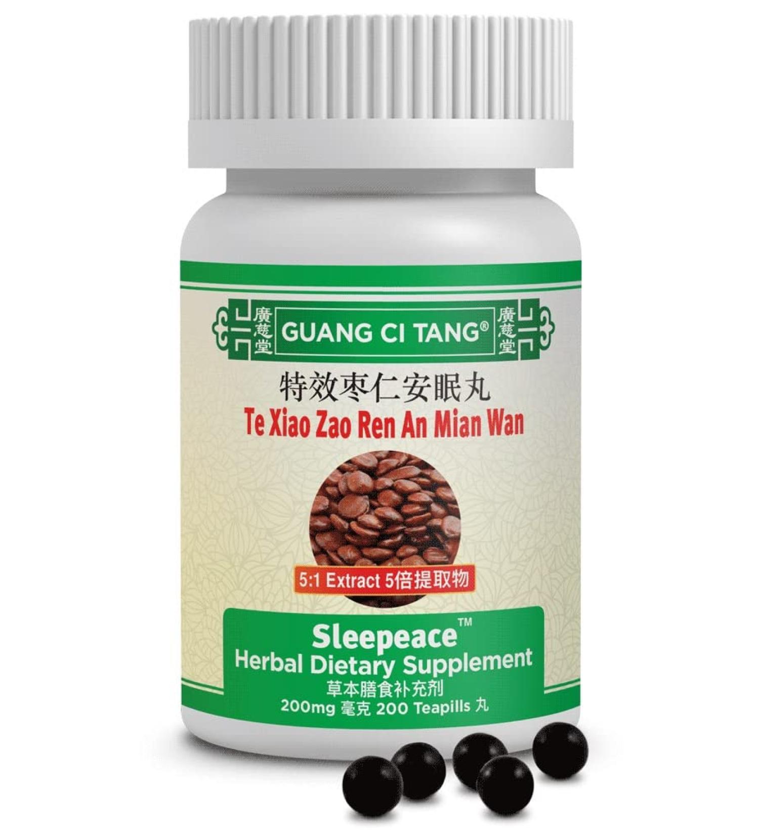 Guang Ci Tang ActiveHerb - Sleepeace Te Xiao Zao Ren an Mian Wan - 200 Pills
