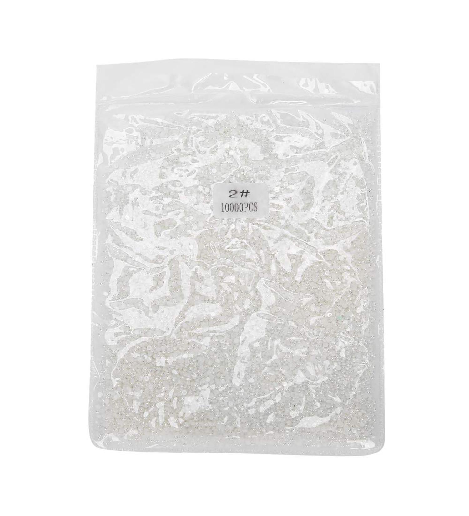 10000 Pcs 2mm Nail Art Beads - 3D Manicure Decor & Pearl Stickers for Salon & Home Use - Buy Online on GoSupps.com