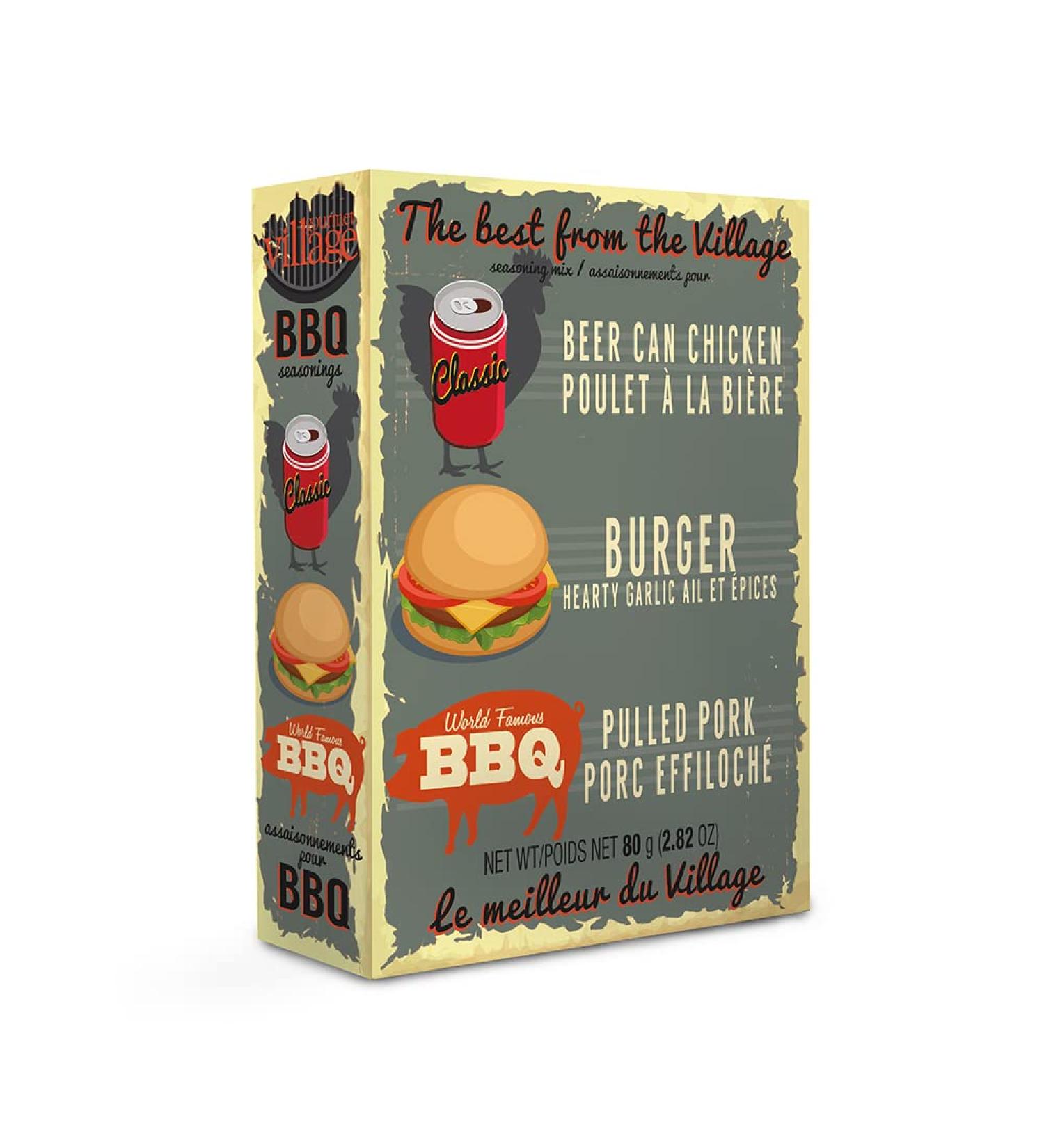 Gourmet du Village 3 of Our Best BBQ Seasoning - Buy Online on GoSupps.com