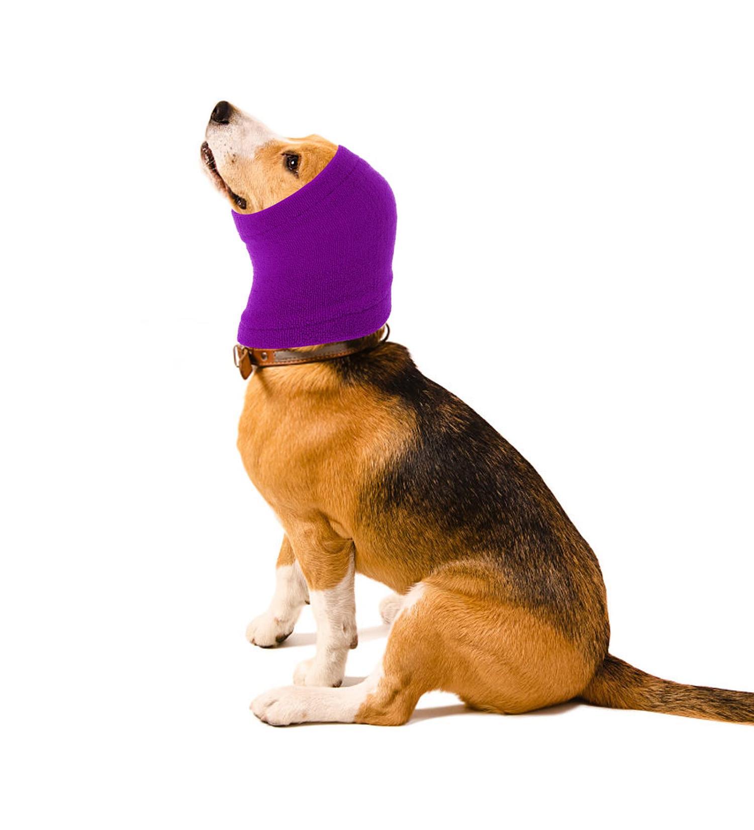 CoBee Soothing Earmuffs for Dogs | Noise Protection Ear Flap Head Wrap - XL Violet | Comfort & Care for Bathing - Buy Online on GoSupps.com
