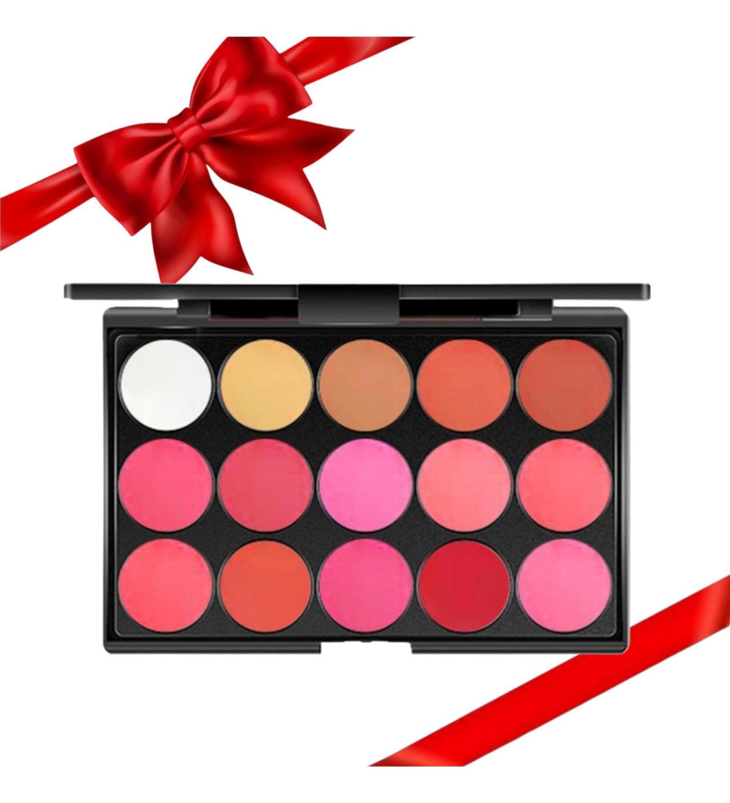 Phantomsky 15 Colors Cream Lip Gloss Makeup Palette - Durable Natural Contouring Kit & Blush Pallet for Flawless Makeup | International Shipping Available - Buy Online on GoSupps.com