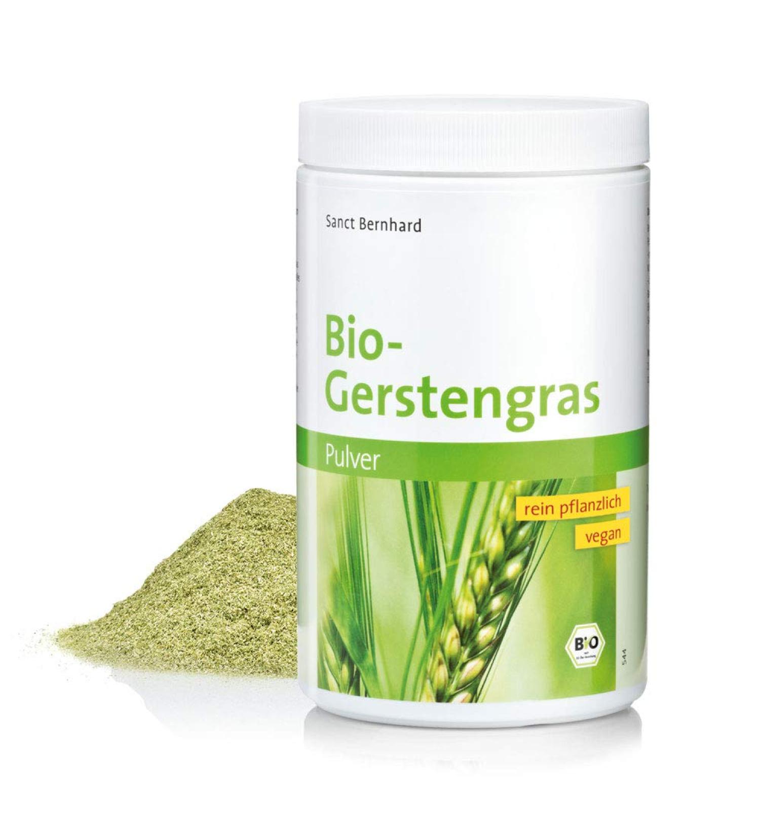 Sanct Bernhard Organic Barley Grass Powder Extra Quality Content 400 g DE- KO-001
