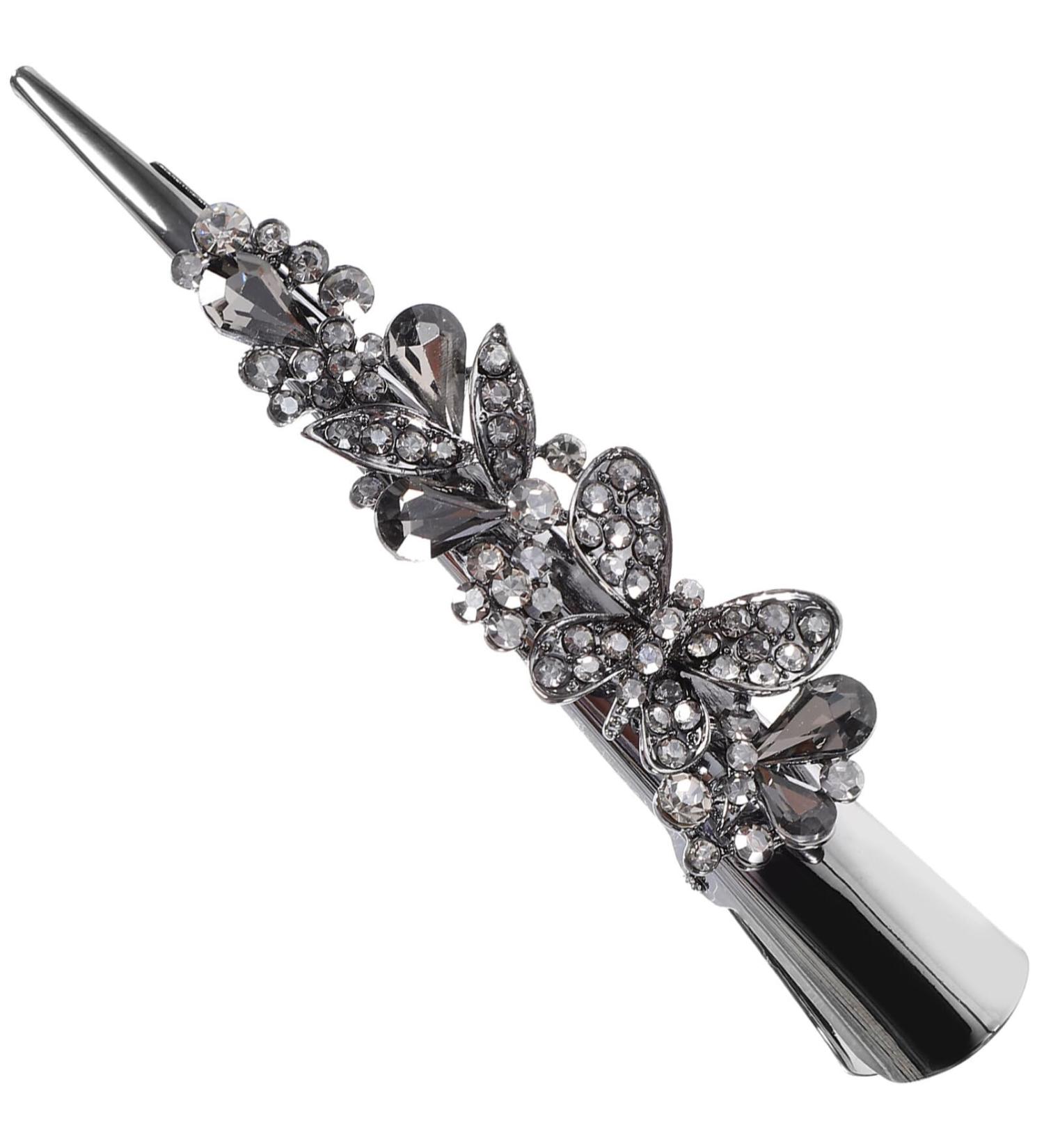 Beaupretty Clips Girls Hair Accessories Hair Jewelry Large Hairpin Women Hair Accessories Large Hair Clip for Women Girls Hairpin Rhinestone Hairpin Metal Miss Big Hairpin Hair up Grey - Buy Online on GoSupps.com