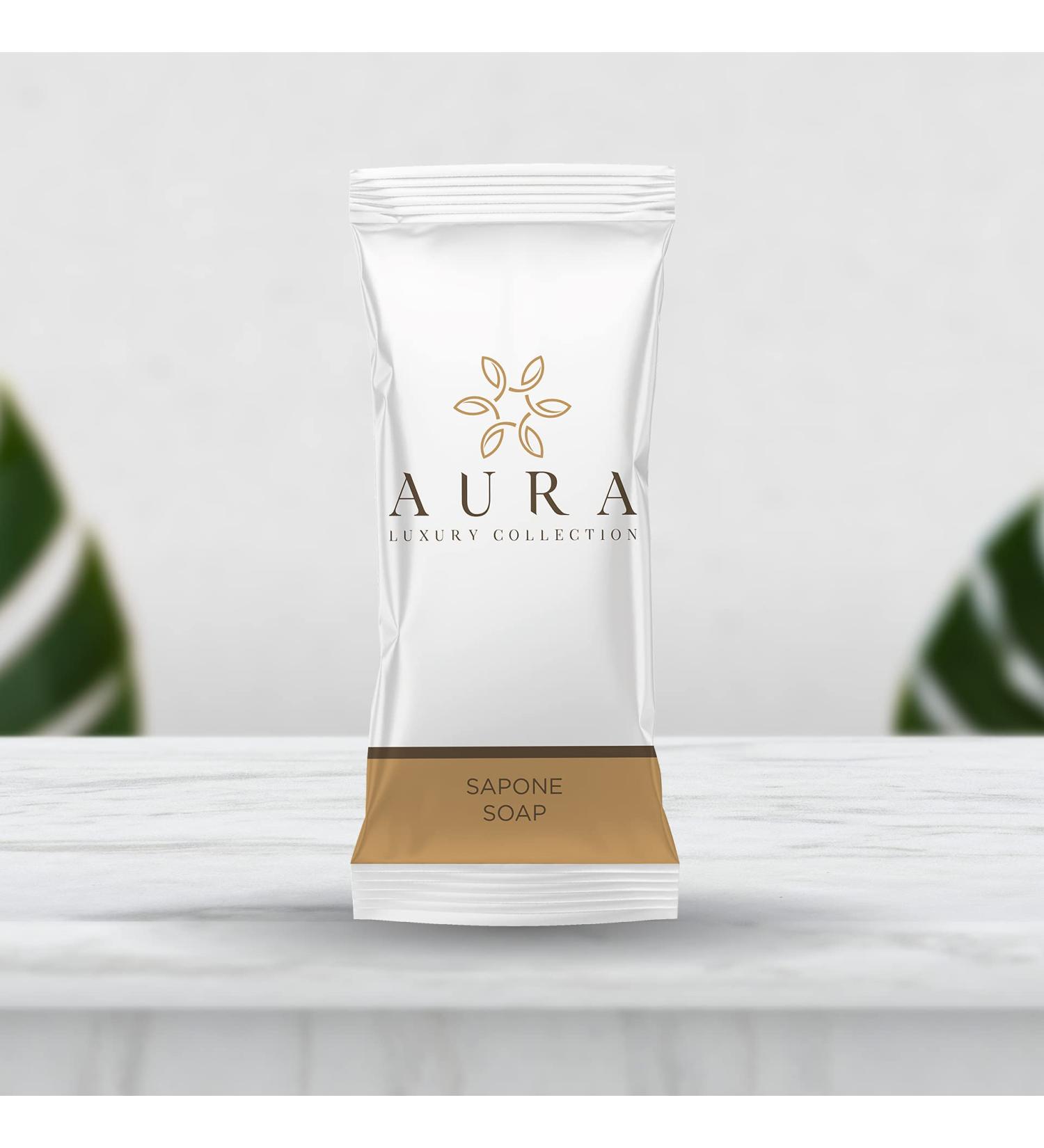  AURA LUXURY COLLECTION This 12g white soap kit for handwashing leaves skin looking healthy soft and supple. Ideal for hotels and B&Bs. - Buy Online on GoSupps.com