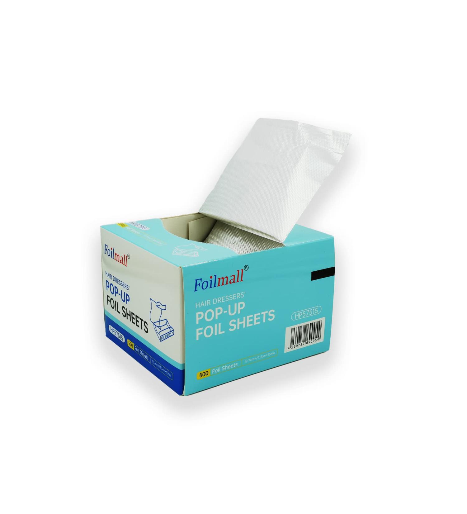 High-Quality Aluminum Foil for Hair Coloring - 500 Silver Pieces | 12.7cm x 27.3cm | Durable Accessories - Buy Online on GoSupps.com