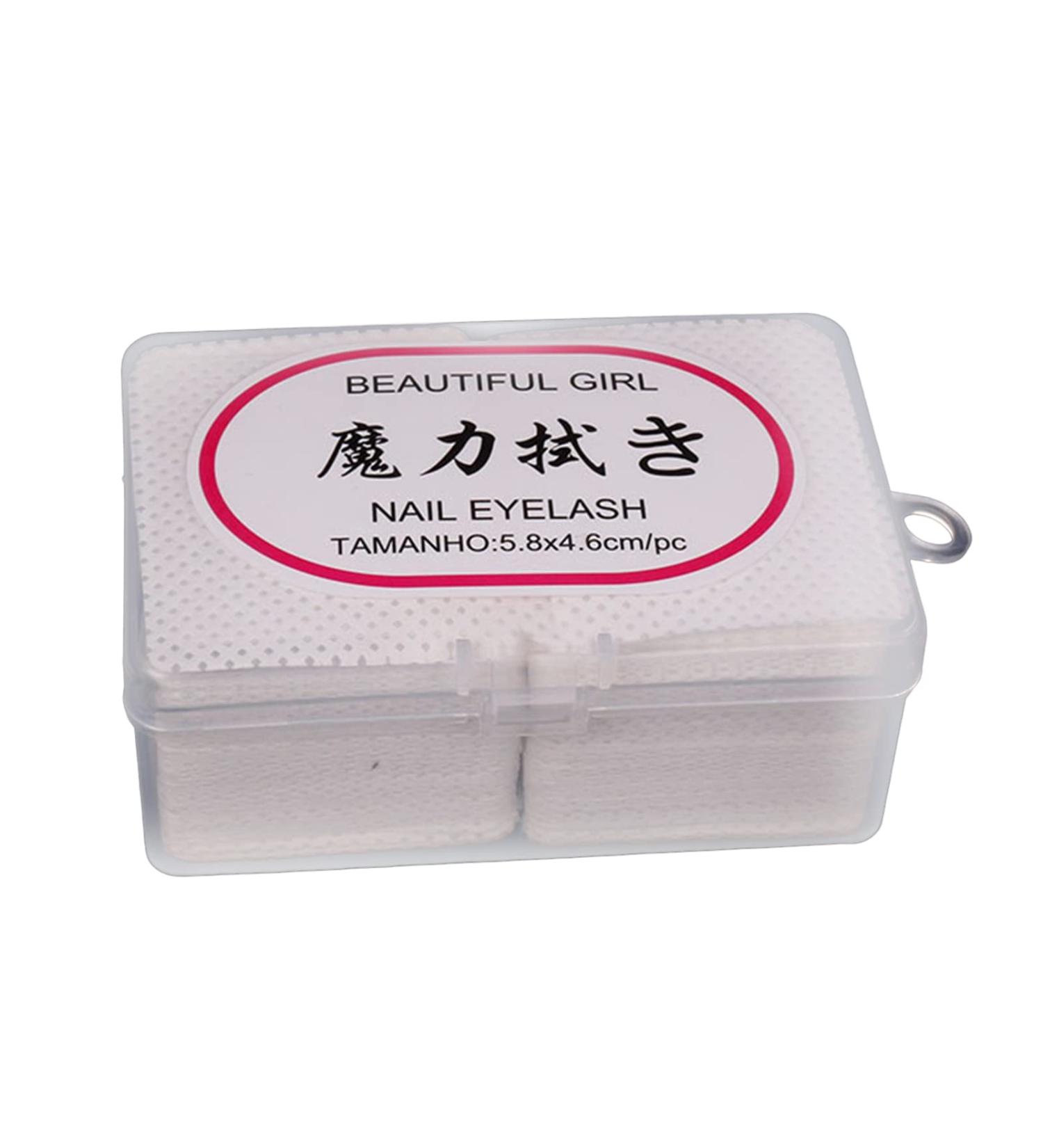 YOXIER Cleaning Cotton Pad Glue Bottle Mouths Cleaning Sheet Flexible compatible with Women Sets Beige