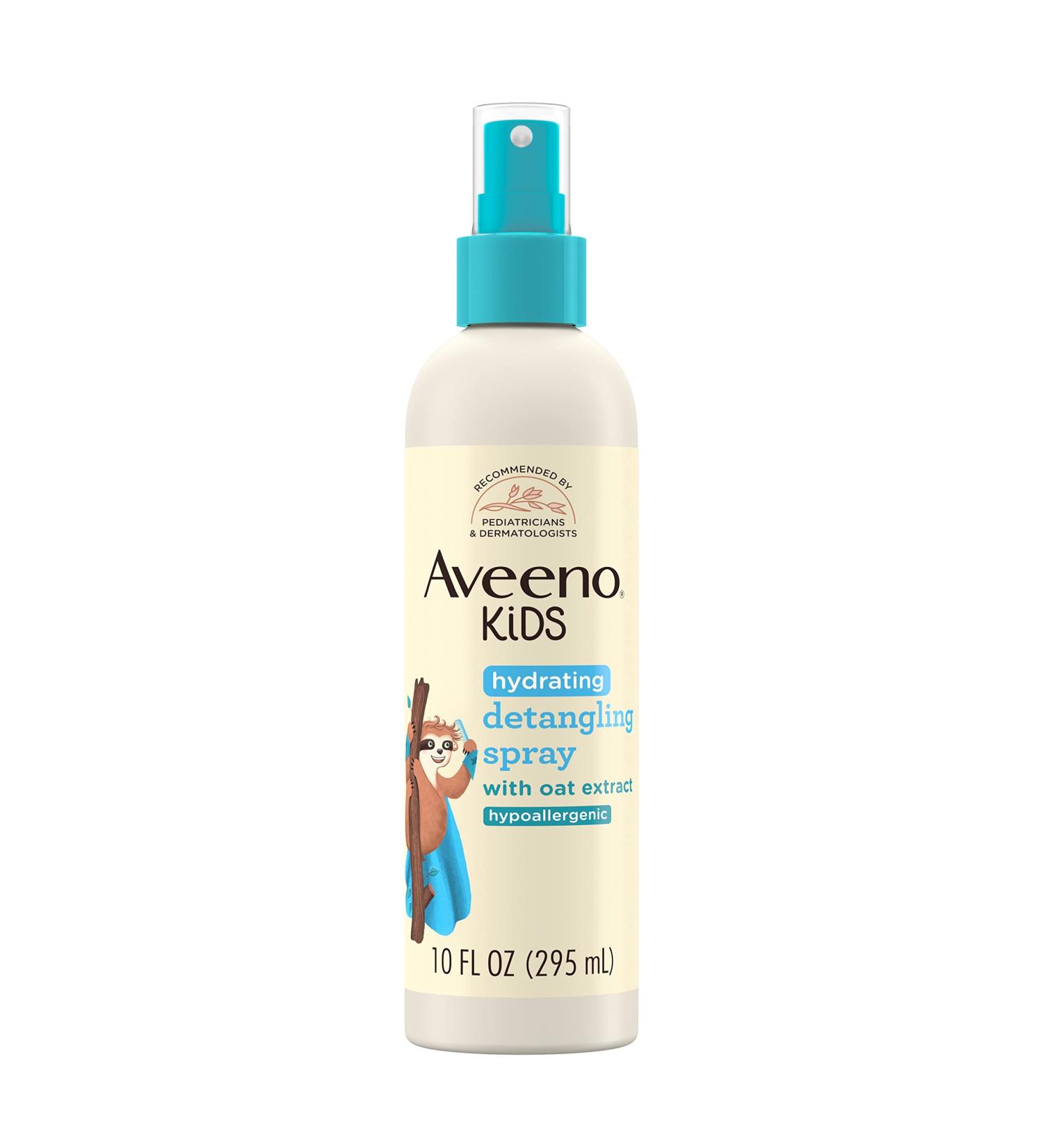 Aveeno Kids Hydrating Detangling Spray with Oat Extract - Tear-Free, Hypoallergenic Formula for Gentle Hair Detangling - 10 fl. Oz - Buy Online on GoSupps.com