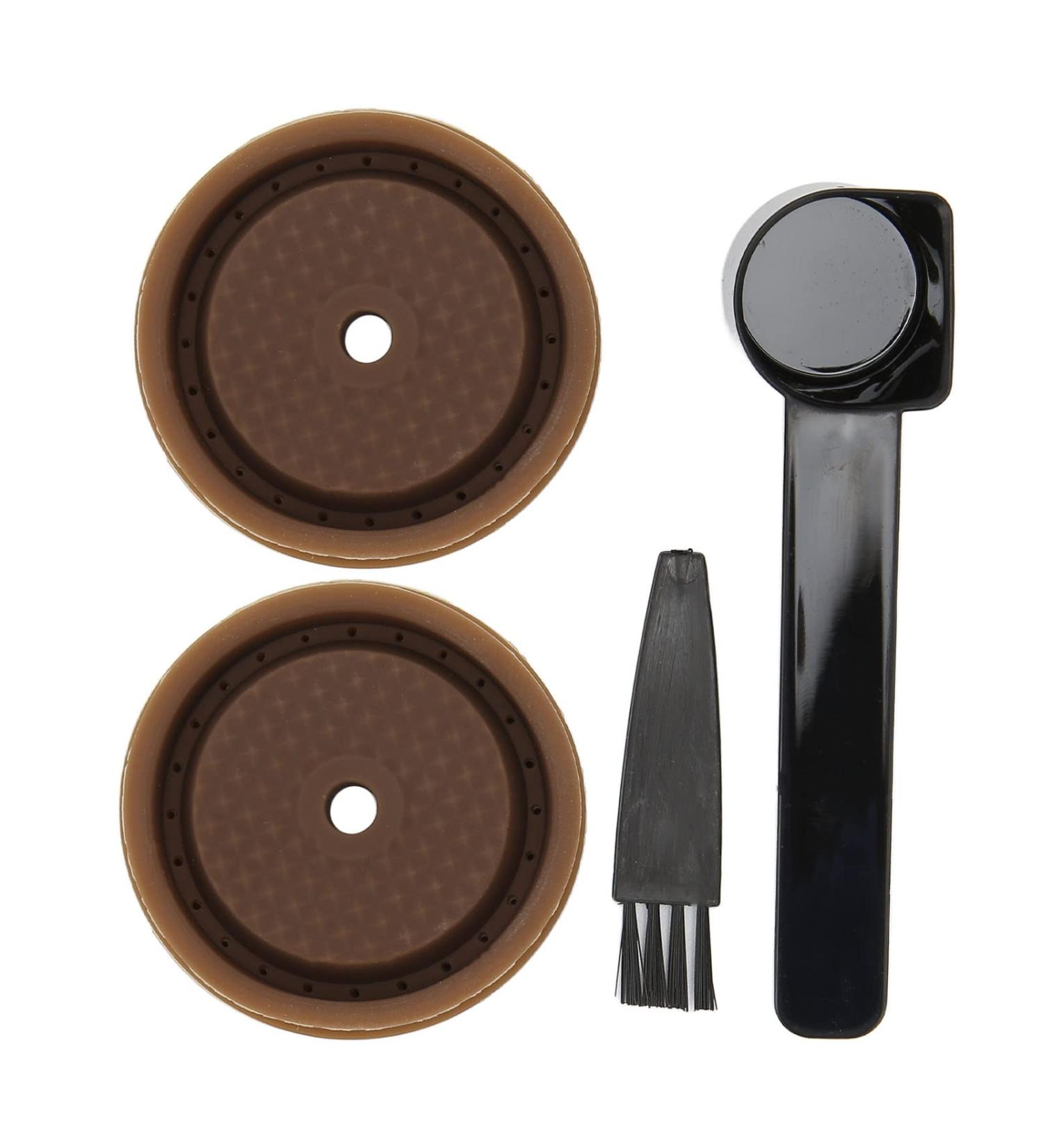RIZGHWOY Kiesegel Eco Coffee Capsule with Brush Spoon Perfect Compatible Cover for Vetuolina Suitable for 40 Ml 230 Ml Capsule - Buy Online on GoSupps.com
