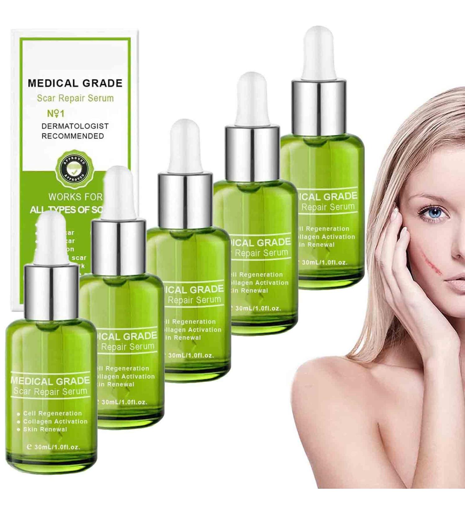 Goopgen Advanced Scar Repair Serum - Medical Grade Treatment for All Types of Scars (5PC) - Buy Online on GoSupps.com
