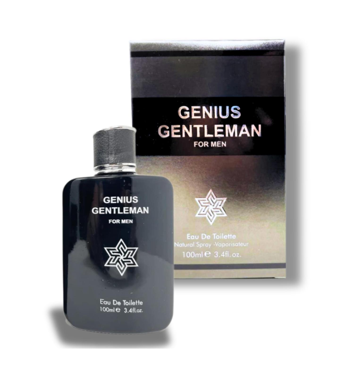 POUR HOMME GENIUS GENTLEMAN EAU DE TOILETTE 3.4 FL. Oz Woody Aromatic fragrance for men. - Buy Online on GoSupps.com