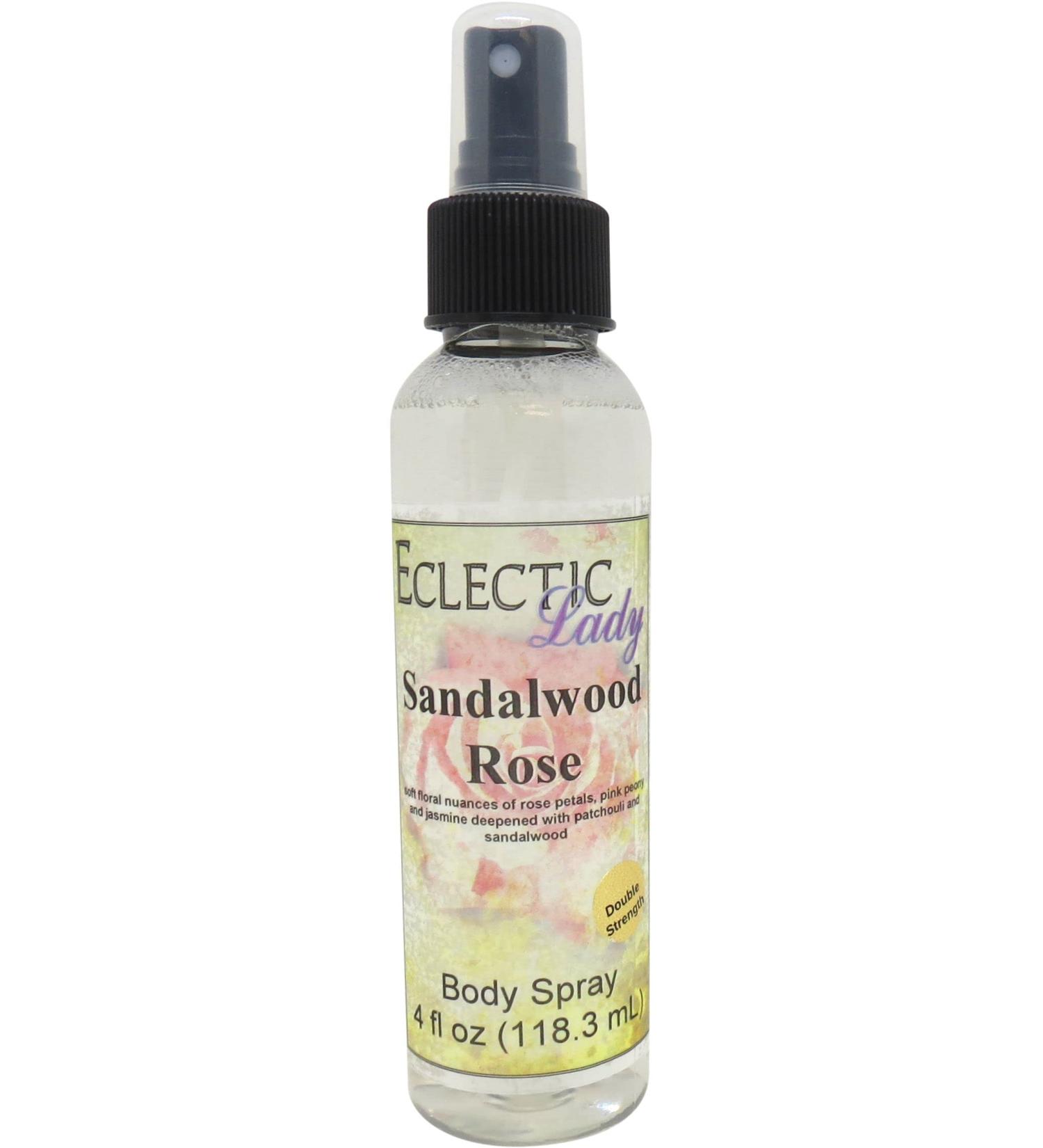 Sandalwood Rose Body Spray (Double Strength) 4 ounces Body Mist for Women with Clean Light & Gentle Fragrance Long Lasting Perfume with Comforting Scent for Men & Women Cologne with Soft Subtle 4 Fl Oz (Pack of 1) - Buy Online on GoSupps.com