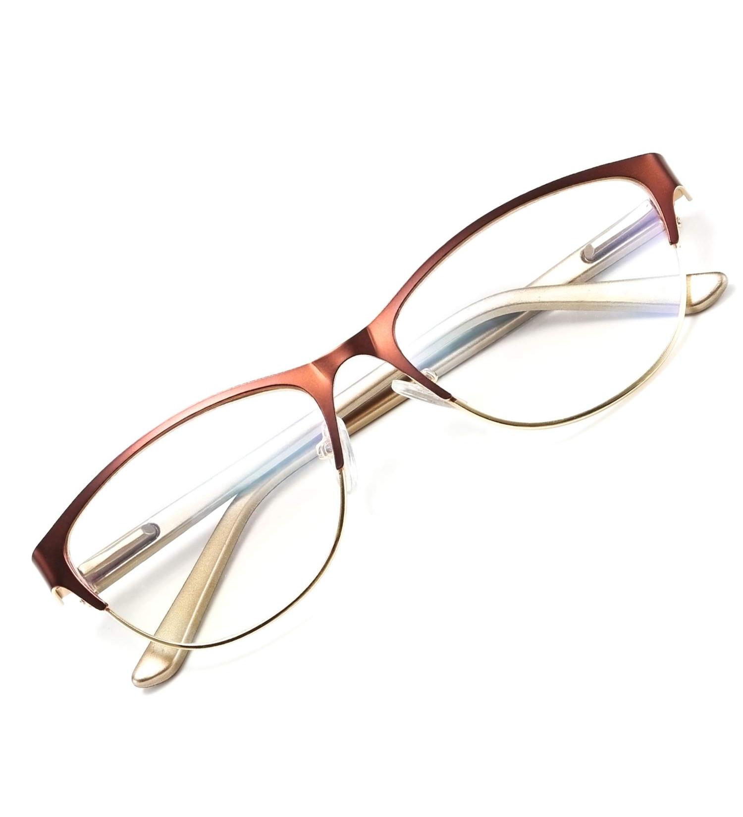 WANWAN Fashion Reading Glasses for Women & Men | Anti-Reflective Spring Hinges | Coffee 2.25x - Shop Now - Buy Online on GoSupps.com