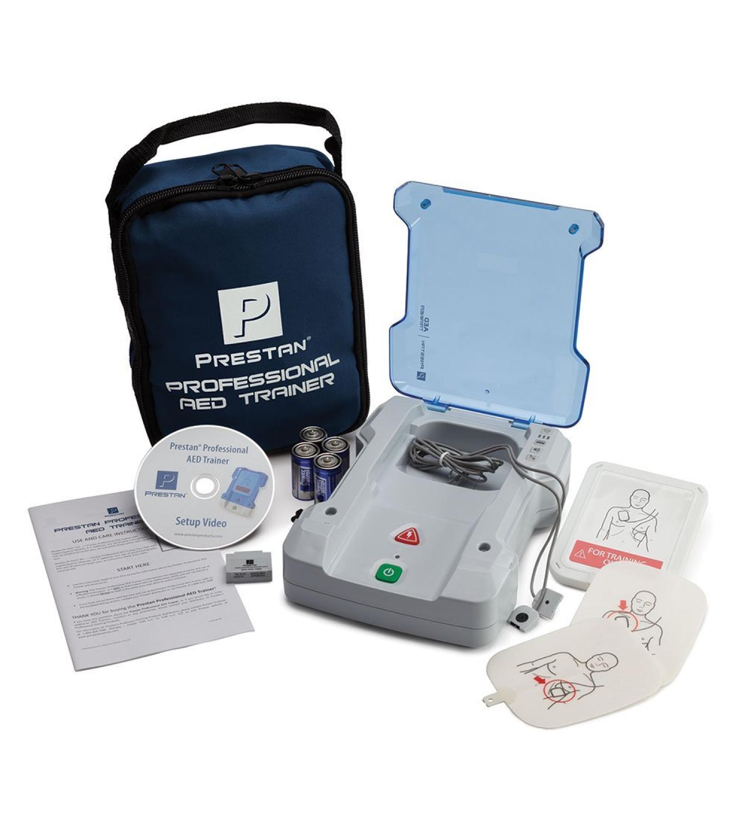 Reliance Medical PRESTAN English/Spanish AED Trainer Clear Confident Voice Instructions Volume Control Language Button. Pre-Connected Pad. Easy application And Removal Due To The Foam Structure single - Buy Online on GoSupps.com