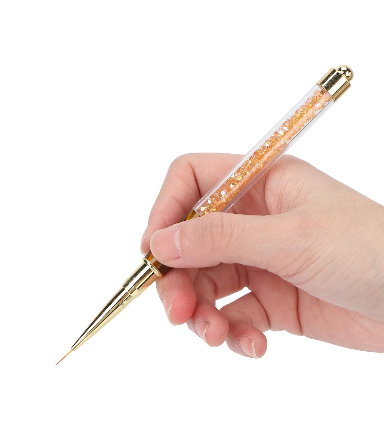 Buy Abbey Nail Strass Picker Dotting Pen | Manicure Liner Tool for Nail Art - Orange Stripes - International Shipping Available - Buy Online on GoSupps.com
