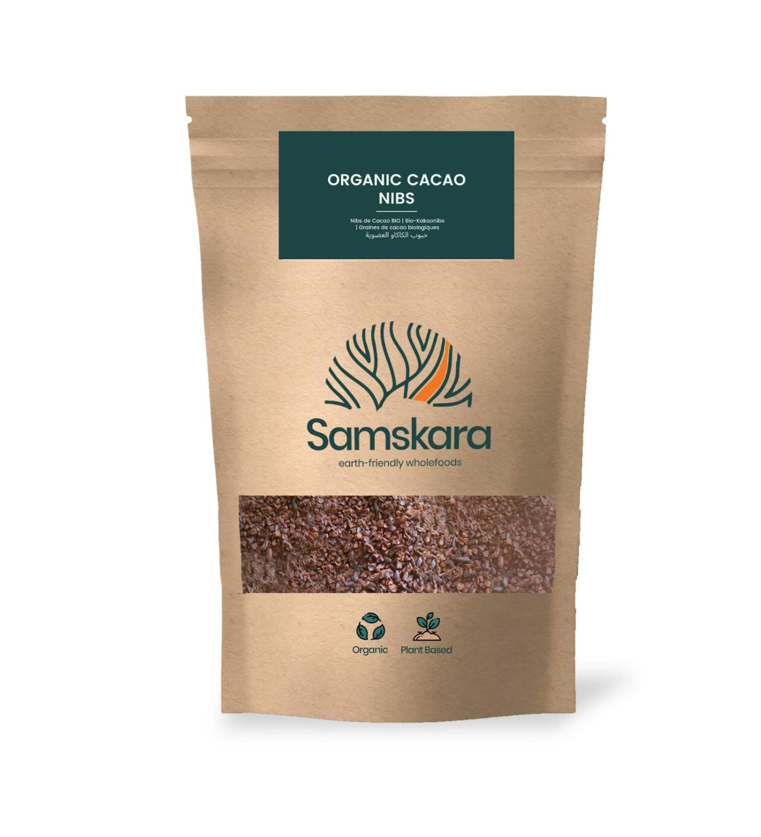  Samskara Cocoa Nibs | Raw Ecru | Ecological Cultivation | Vegan | 100% Natural and Pure | Samskara (1 kg) - Buy Online on GoSupps.com