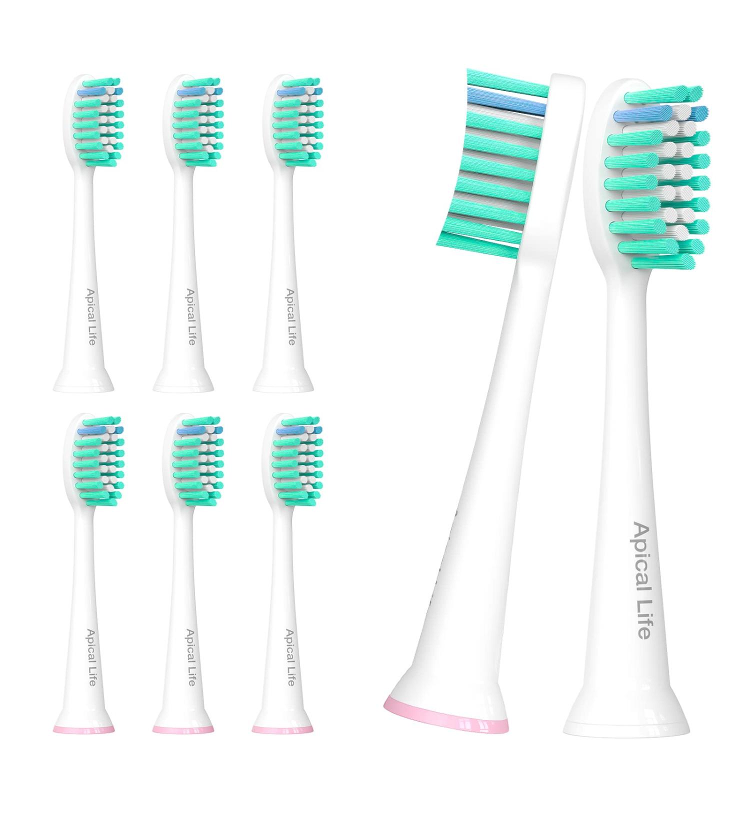 8 Pack Soft Replacement Toothbrush Heads | Compatible with Philips Sonicare | Click-on Design | High-Quality Brush Heads - Buy Online on GoSupps.com