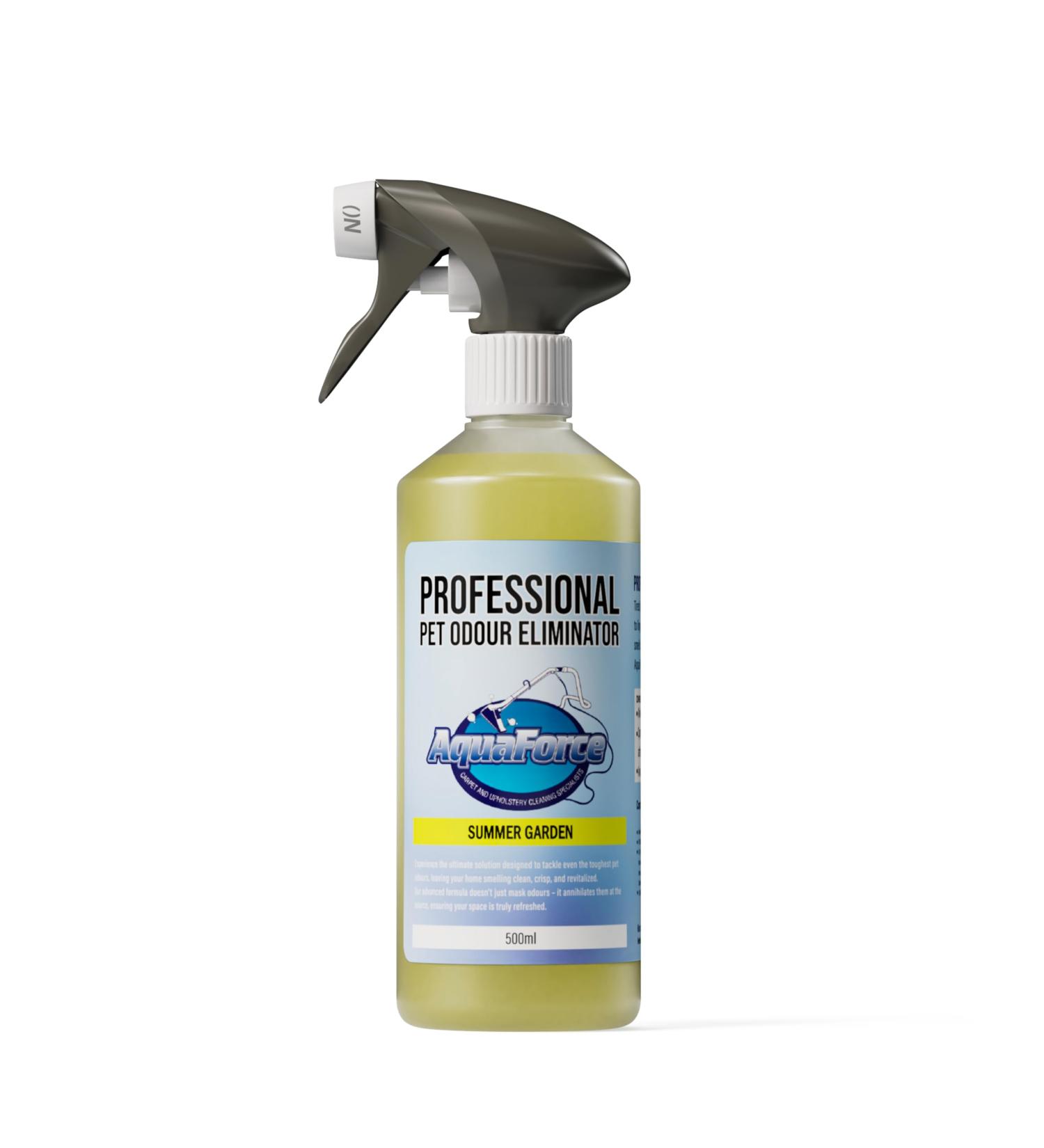 AQUAFORCE Pet Odour Eliminator Spray Strong Enzyme Odour Bacteria Eating Deodoriser & Dog Urine Neutraliser | Pet Odour Remover | Smells from Carpet Upholstery - Buy Online on GoSupps.com