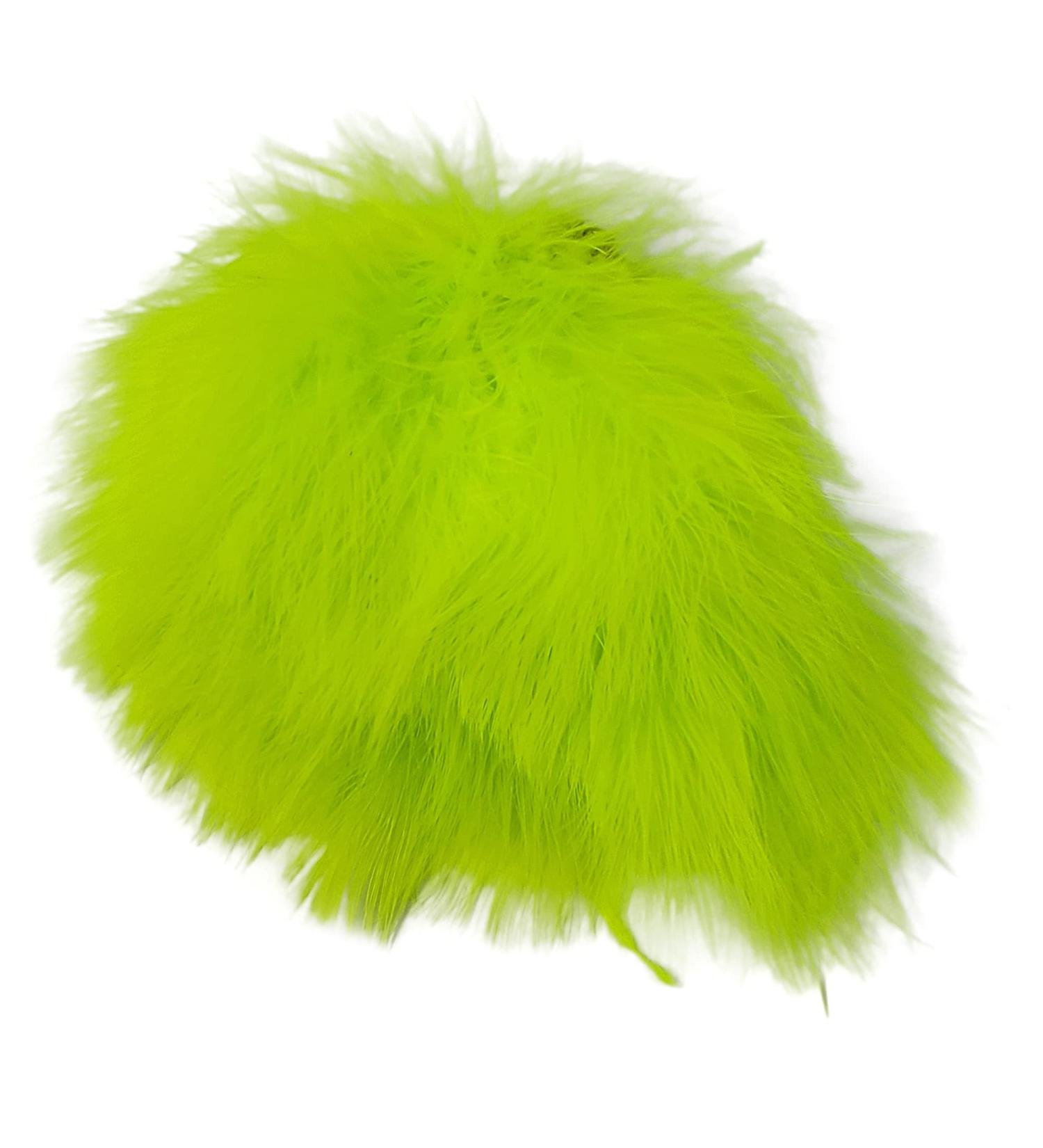 Creative Angler Chartreuse Marabou Bird Feathers - 0.3 oz for Fly Tying - Fly Fishing Flies Tail/Wings - Easy to Tie Lure - Buy Online on GoSupps.com