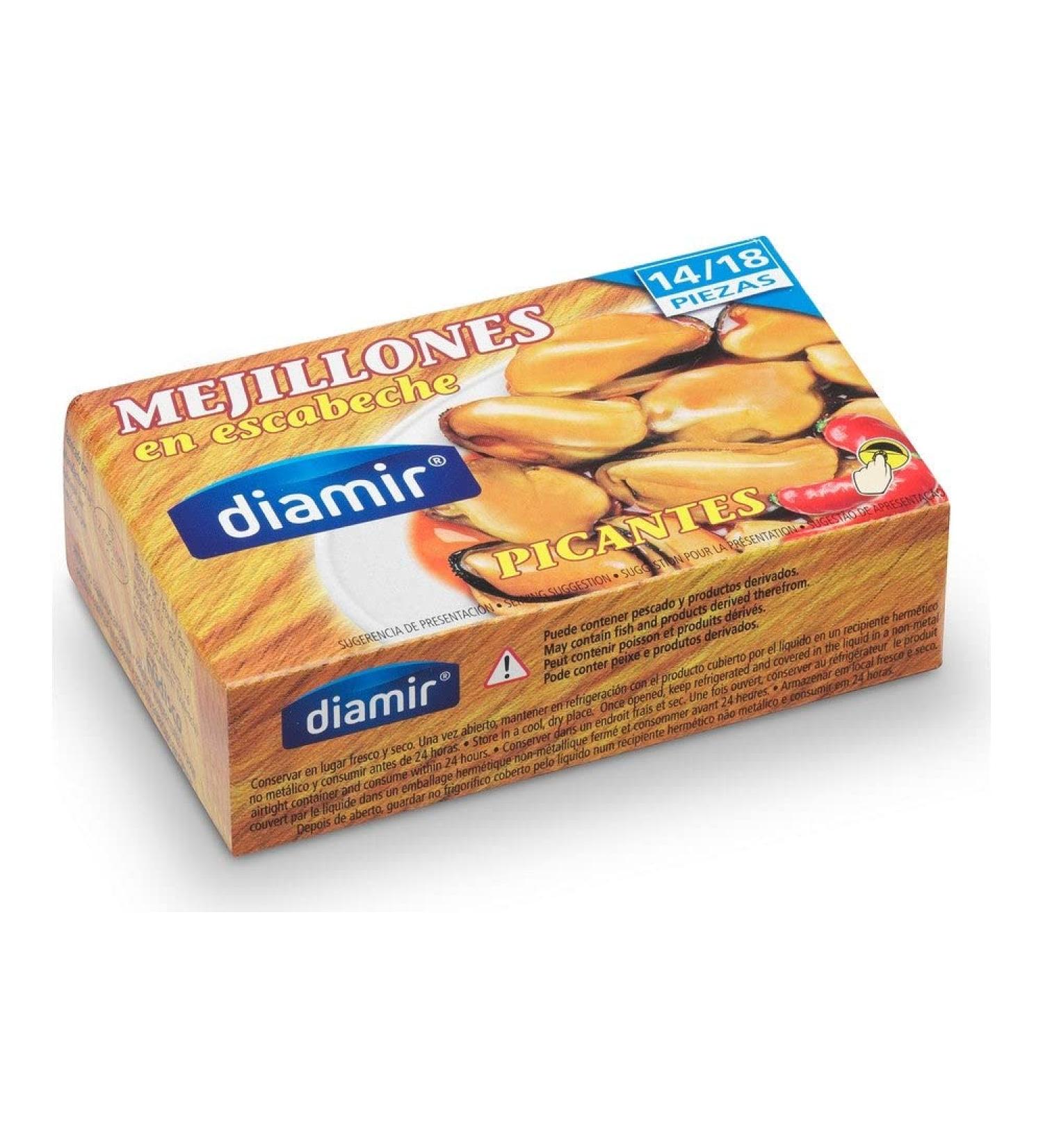 Diamir Mussels in Spicy Pickle Sauce 115 g Easy-Open