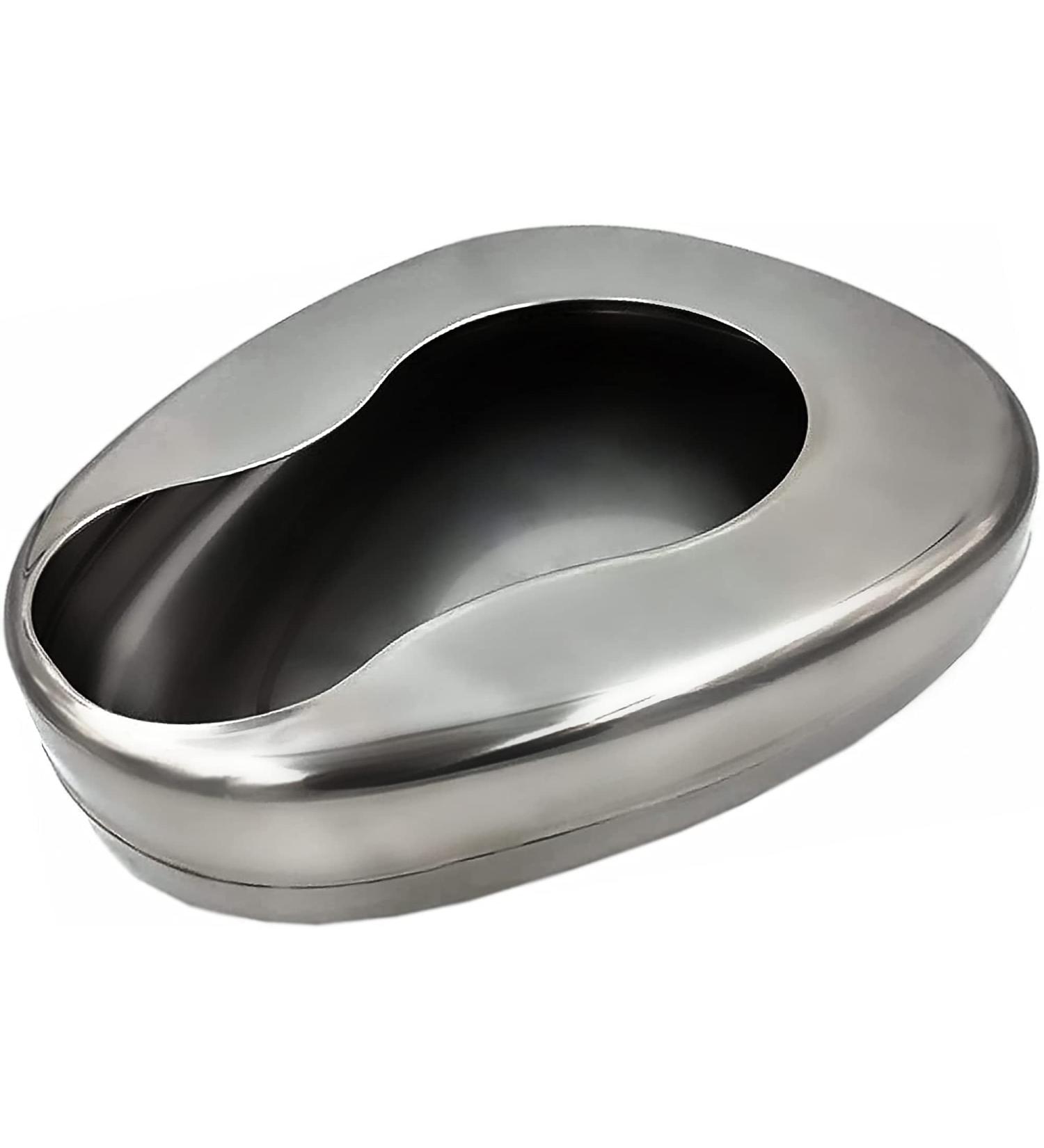 DEXSUR Bedpans for Elderly Men and Women  Heavy Duty Metal Autoclavable Adult Stainless Steel Bed pan for Medical Centers and Home Use  14 x 11 3/8 Inches - Buy Online on GoSupps.com