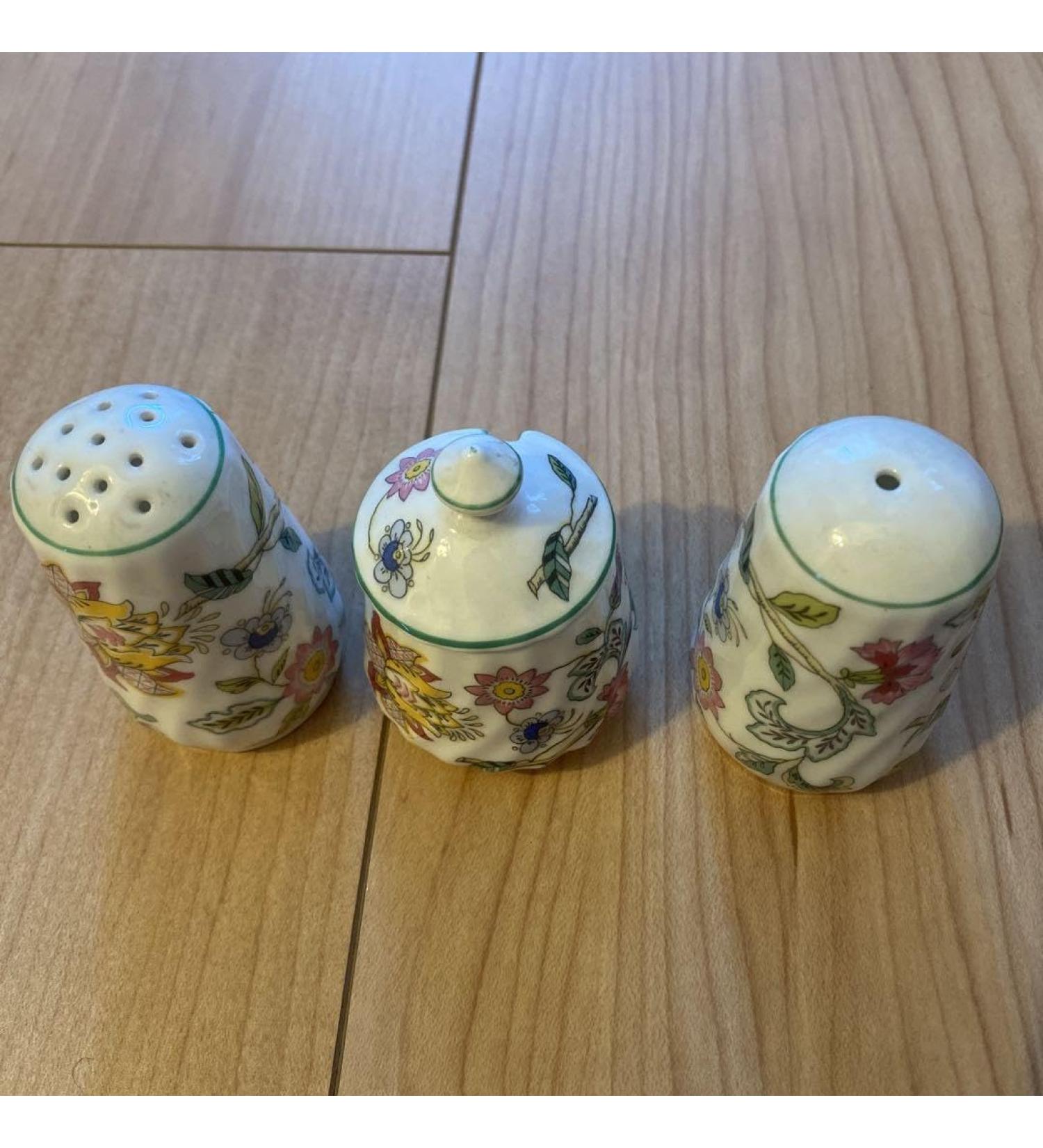 British Minton Haddon Hall Seasoning Set Salt Pepper Mustard - Buy Online on GoSupps.com