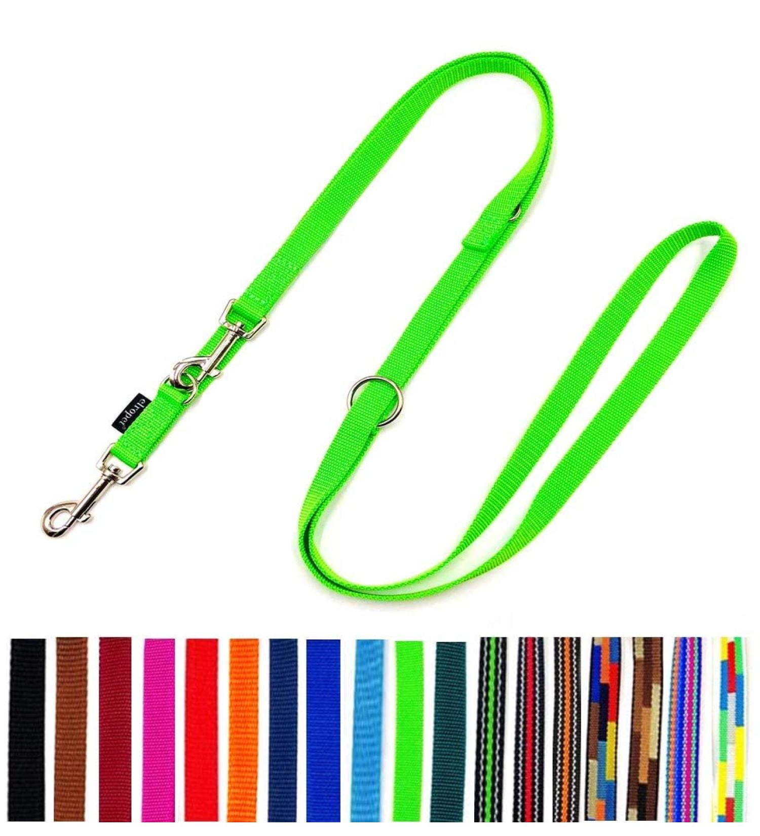 Adjustable Double Dog Leash for Large Dogs - Neon Green 5m | Buy Internationally - Buy Online on GoSupps.com