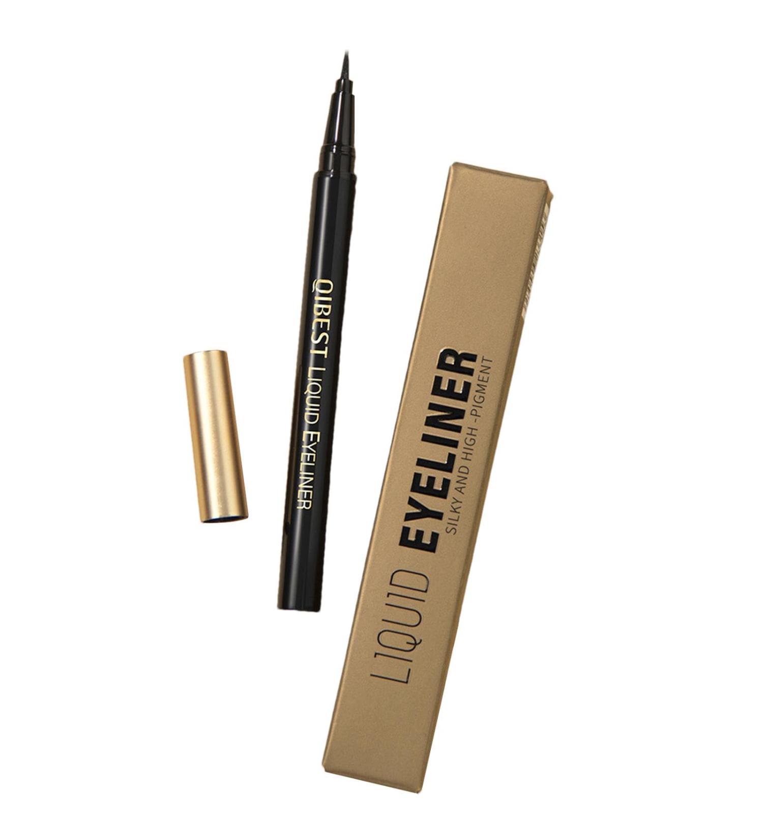 Waterproof Eyeliner Black High-Pigmented Liquid Eyeliner Black - Long-Lasting Smudge-Proof Eyeliner Eye Makeup Cosmetic for Wide and Bold Winged Eyeliners Cat Eye Liners - Buy Online on GoSupps.com