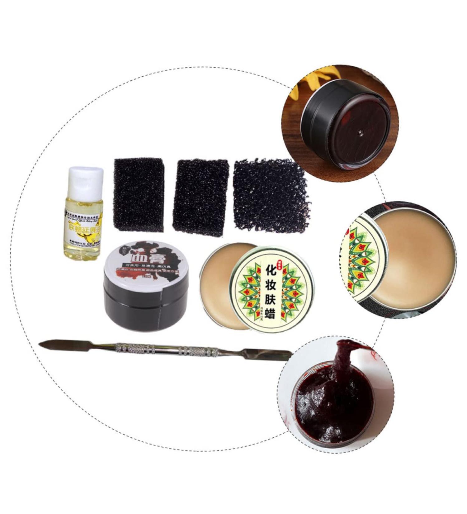 Buy Halloween Makeup Wax Kit - Zombie Face Paint Special Effects Makeup & Blood Gel International Shipping Available - Buy Online on GoSupps.com