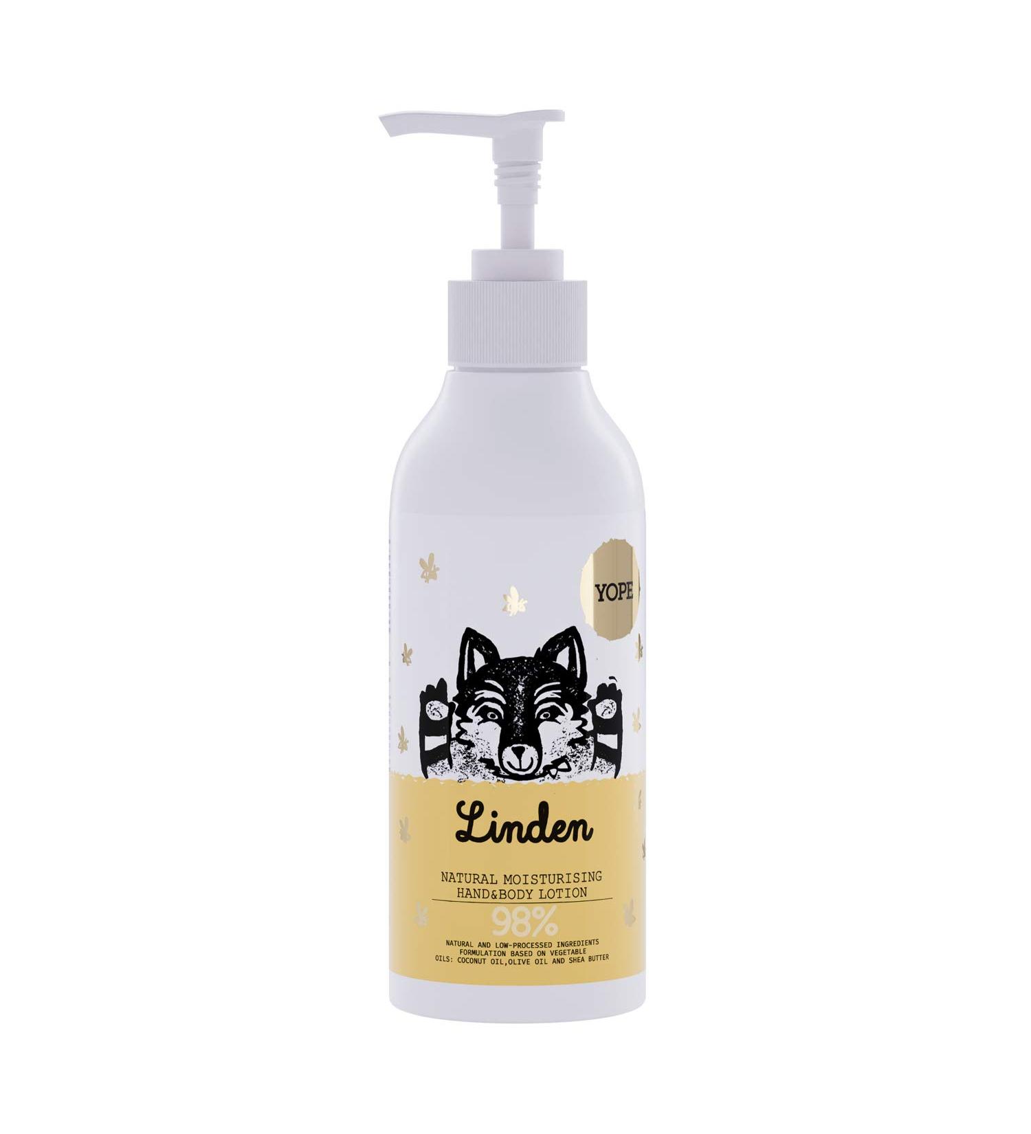 YOPE Natural Body Lotion Linden Flower Extract Shea Butter Coconut Oil Dry Skin 98% Natural ingredients Linden 300ml - Buy Online on GoSupps.com