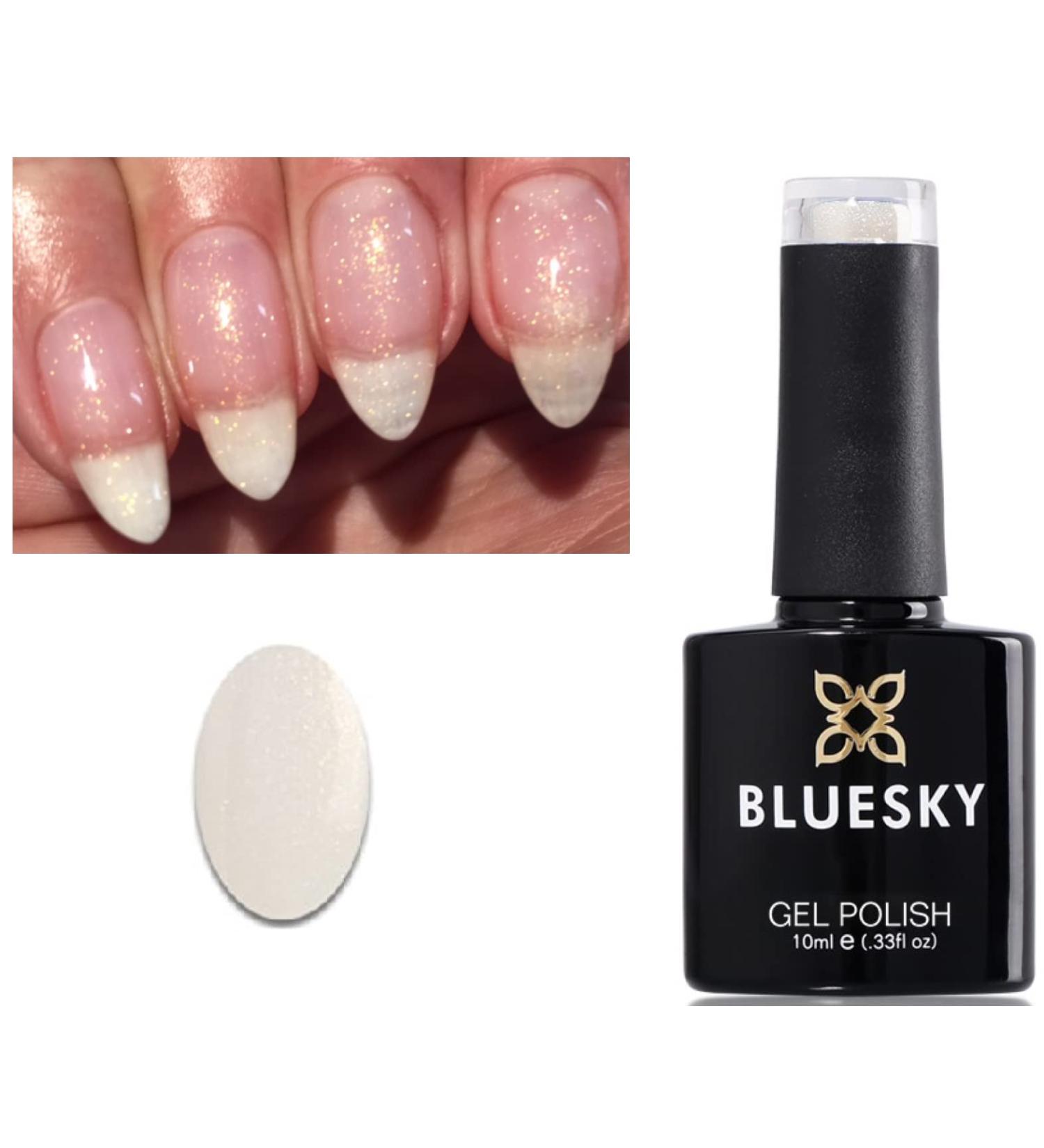 Bluesky Nail Gel Polish Gold Glitter Fine Gold Glitter Sparkle UV LED Soak Off 10ml 80536 - Buy Online on GoSupps.com