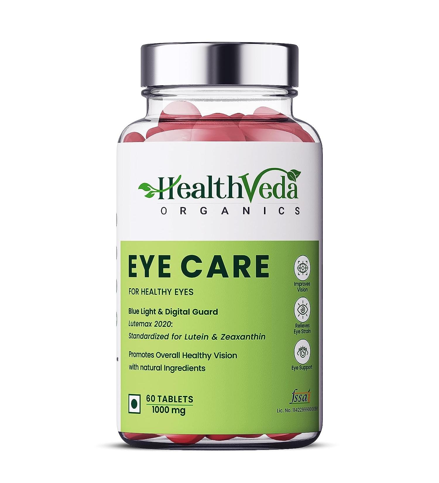 Generic Organics Plant Based Eye Care with Lutemax 2020 I 60 Veg Tablets I Protects from Blue Light & Improves Vision I for Both for Men & Women - Buy Online on GoSupps.com