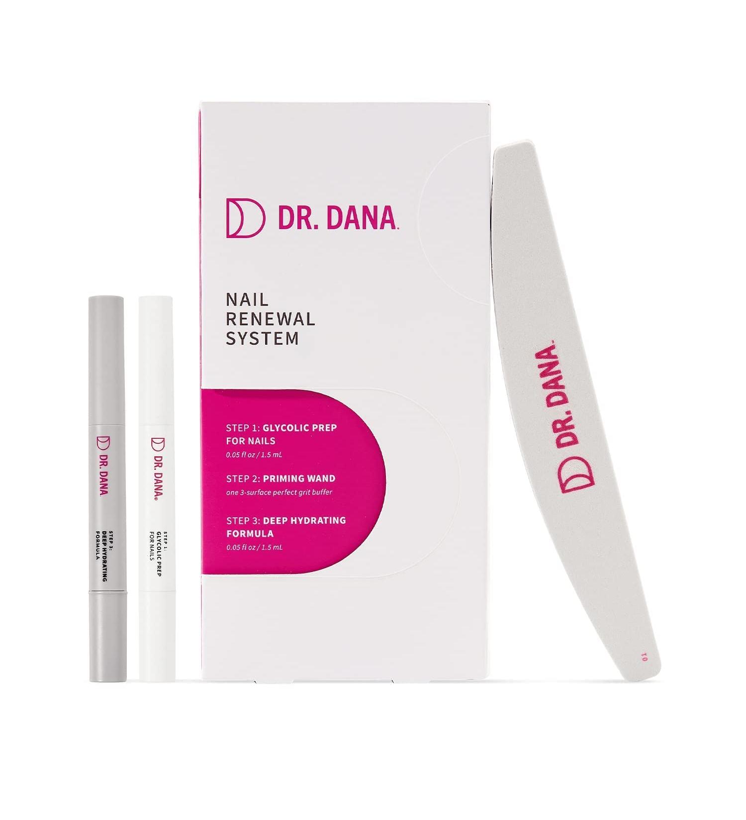 Dr. Dana Nail Repair - Nail Strengthener for Damaged & Thin Nails, Exfoliator, Moisturizer & Primer Included - Buy Online on GoSupps.com
