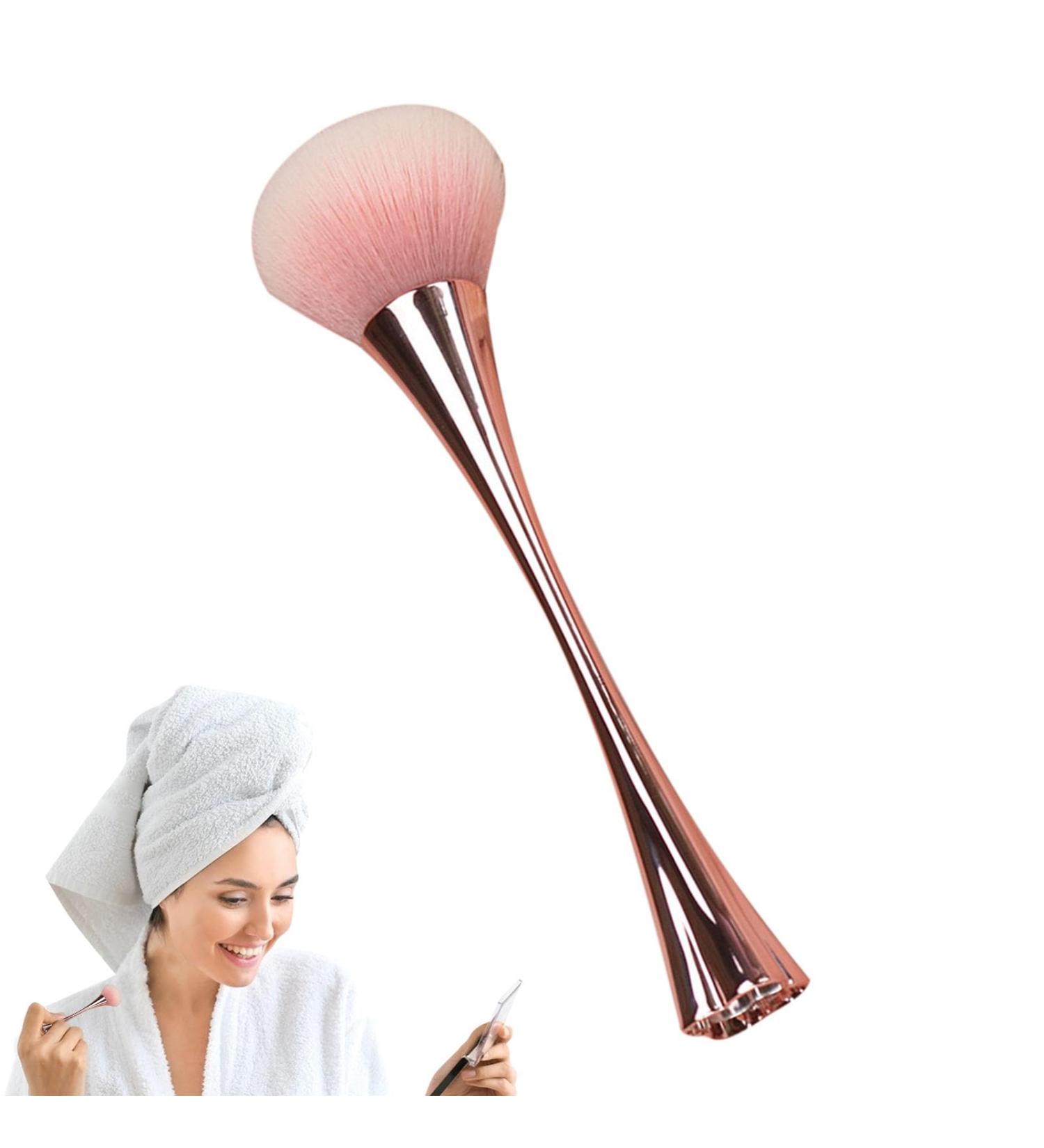 Dust Brush Blush Makeup Brush for Loose Powder | Brush Brush Cosmetic Brushes Face Makeup Brush for Women Girls Supplies Standing four-leaf clover makeup brush rose gold + - Buy Online on GoSupps.com