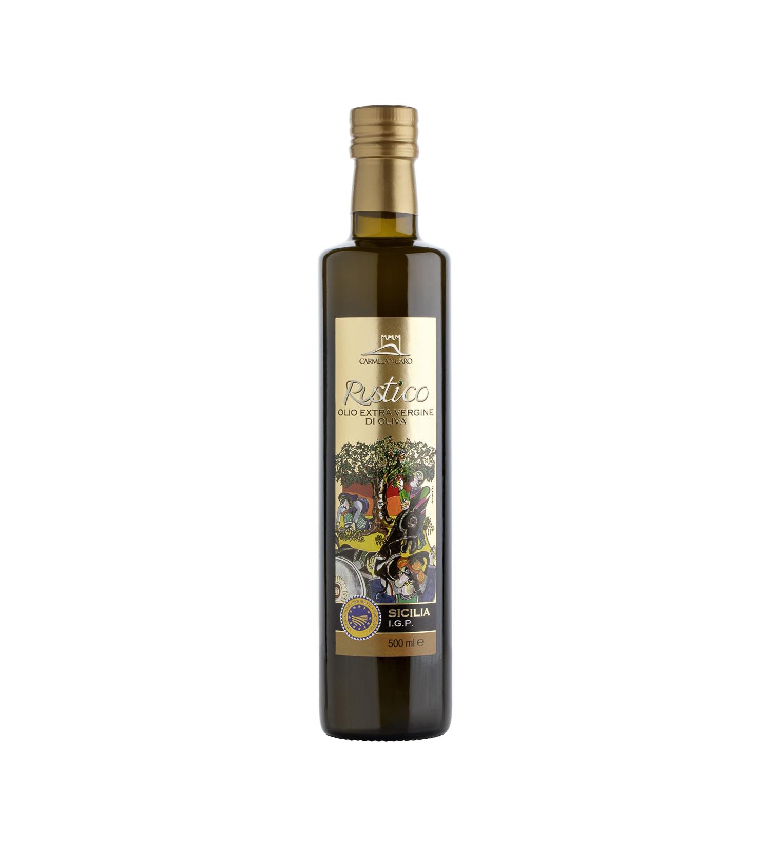 Di Caro Extra Virgin Olive Oil IGP Sicily Cold Extracted Evo Oil Medium Fruity Italian 100 pack of 3 x 750ml - Buy Online on GoSupps.com