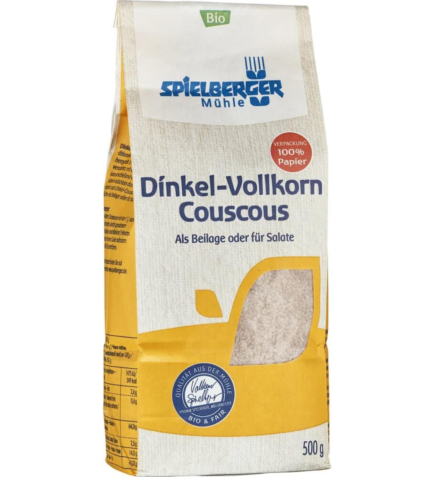 Spielberger Organic Whole Grain Spelt Couscous organic (1 x 500 gr) 500 g (1 pack)