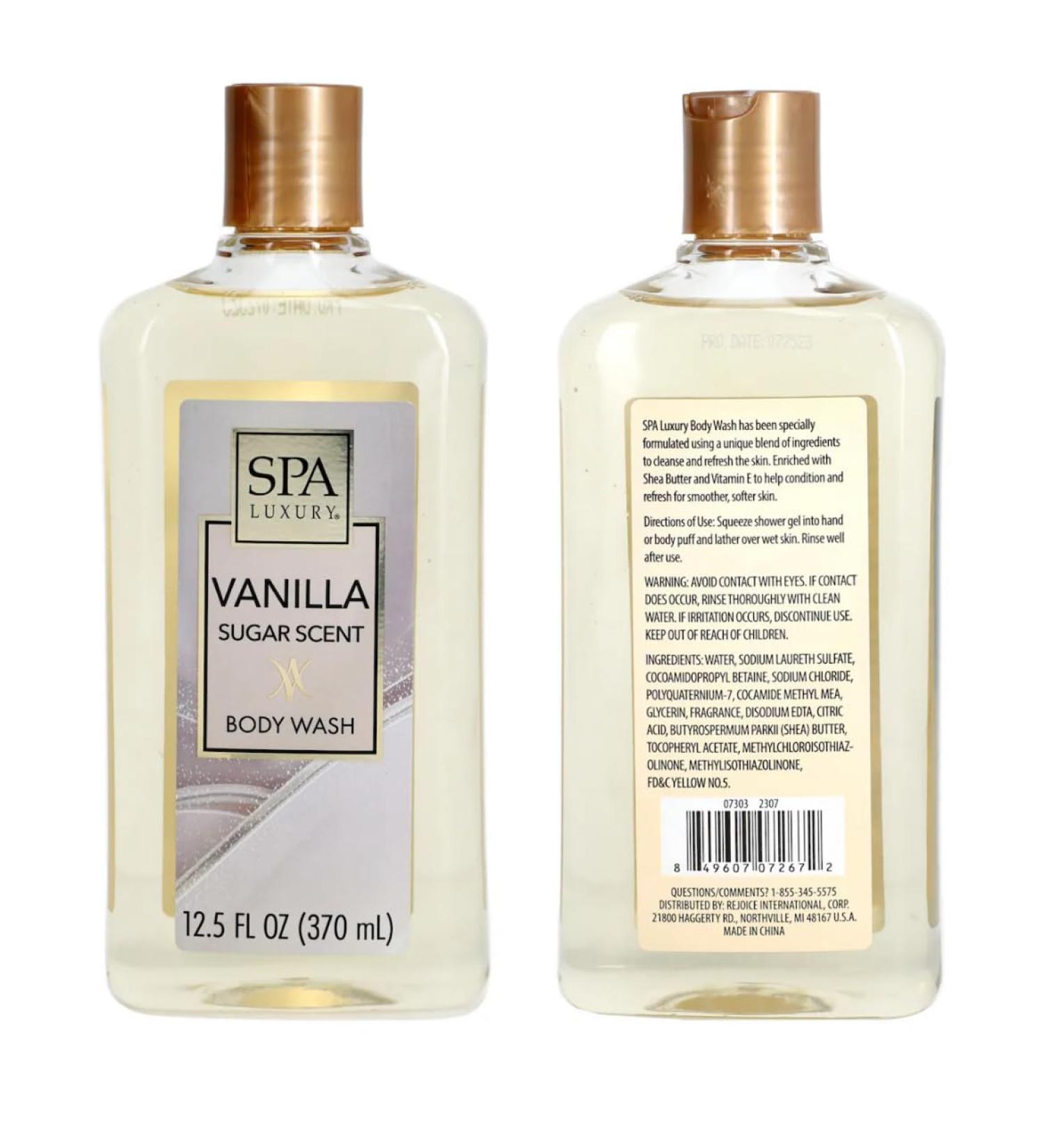 Vanilla Sugar Scent Body Wash 12.5 Fl Oz