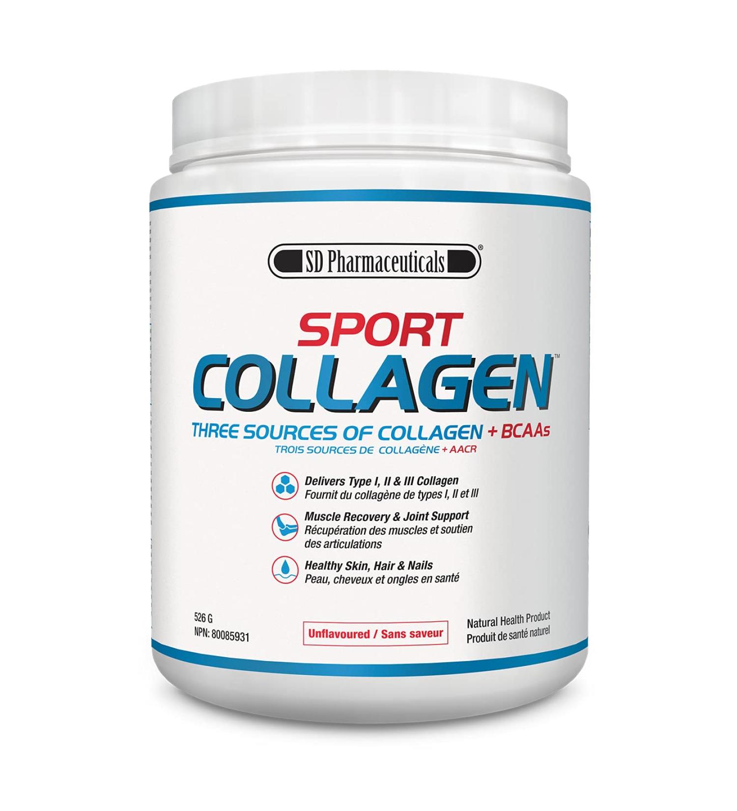 SD Pharmaceuticals Sport Collagen - 526g - 41 Servings - Muscle Recovery - Joint Support - Healthy Skin Hair & Nails - Buy Online on GoSupps.com