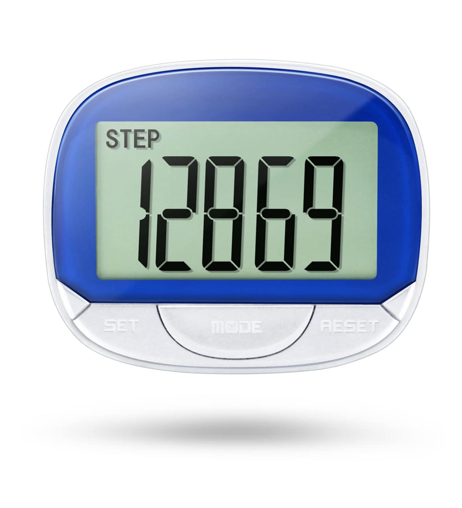 MOLIONS 3D Pedometer for Walking  Multi-Function Step Tracker with Belt Clip  Accurate Step Counter with Large Display for Men Women Kids and Elder - Blue - Buy Online on GoSupps.com
