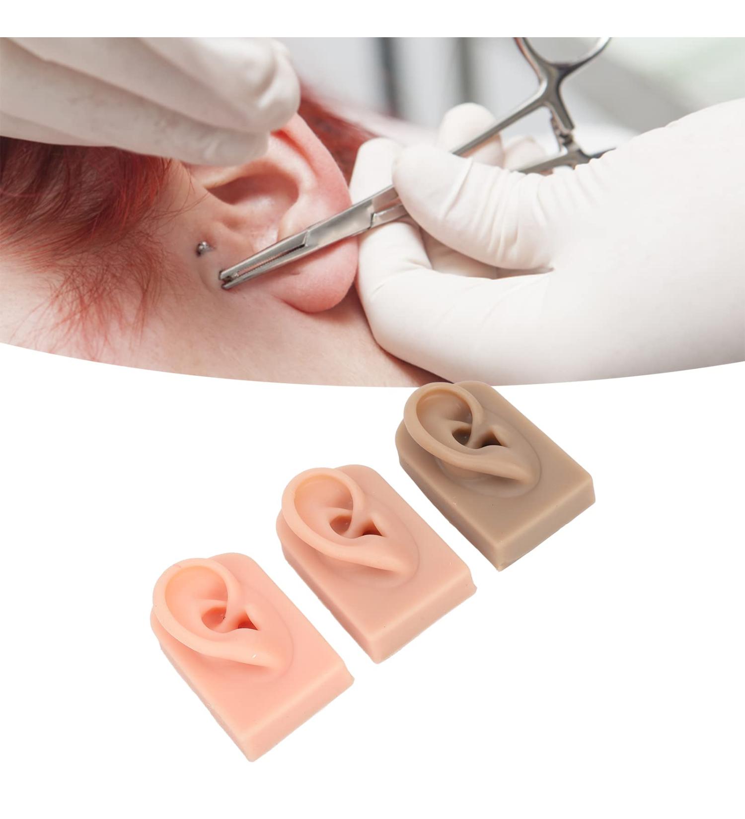 3Pcs Silicone Ear Model for Right Ear Acupuncture - 3 Colors | Alternative Medicine - Buy Online on GoSupps.com